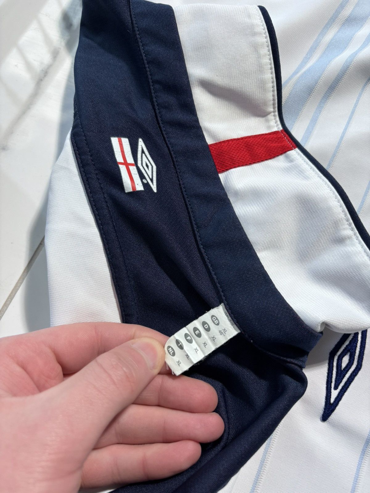 Umbro Umbro England Soccer Jersey 2003/2005 BlockCore Style 00’s Size US XL / EU 56 / 4 - 6 Thumbnail