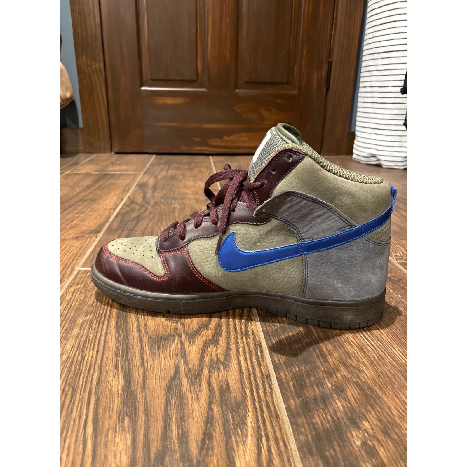 Nike **Nike Dunk High Olive/Military Blue-Blue Fox World Cup 10** User: **Nike Dunk High Olive/Military Blue-Blue Fox World Cup Size 10** Size US 10 / EU 43 - 5 Thumbnail