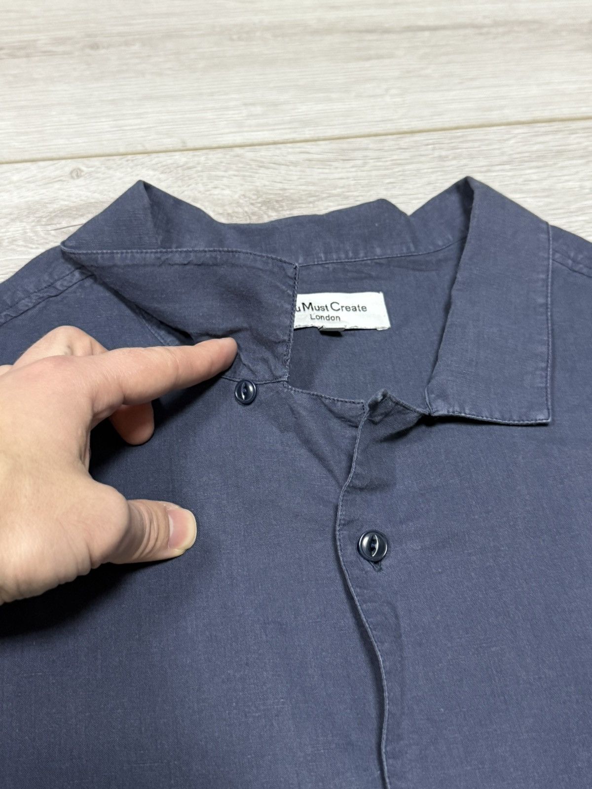 YMC YMC You Must Create vintage linen shirt buttons up Size US XL / EU 56 / 4 - 5 Thumbnail