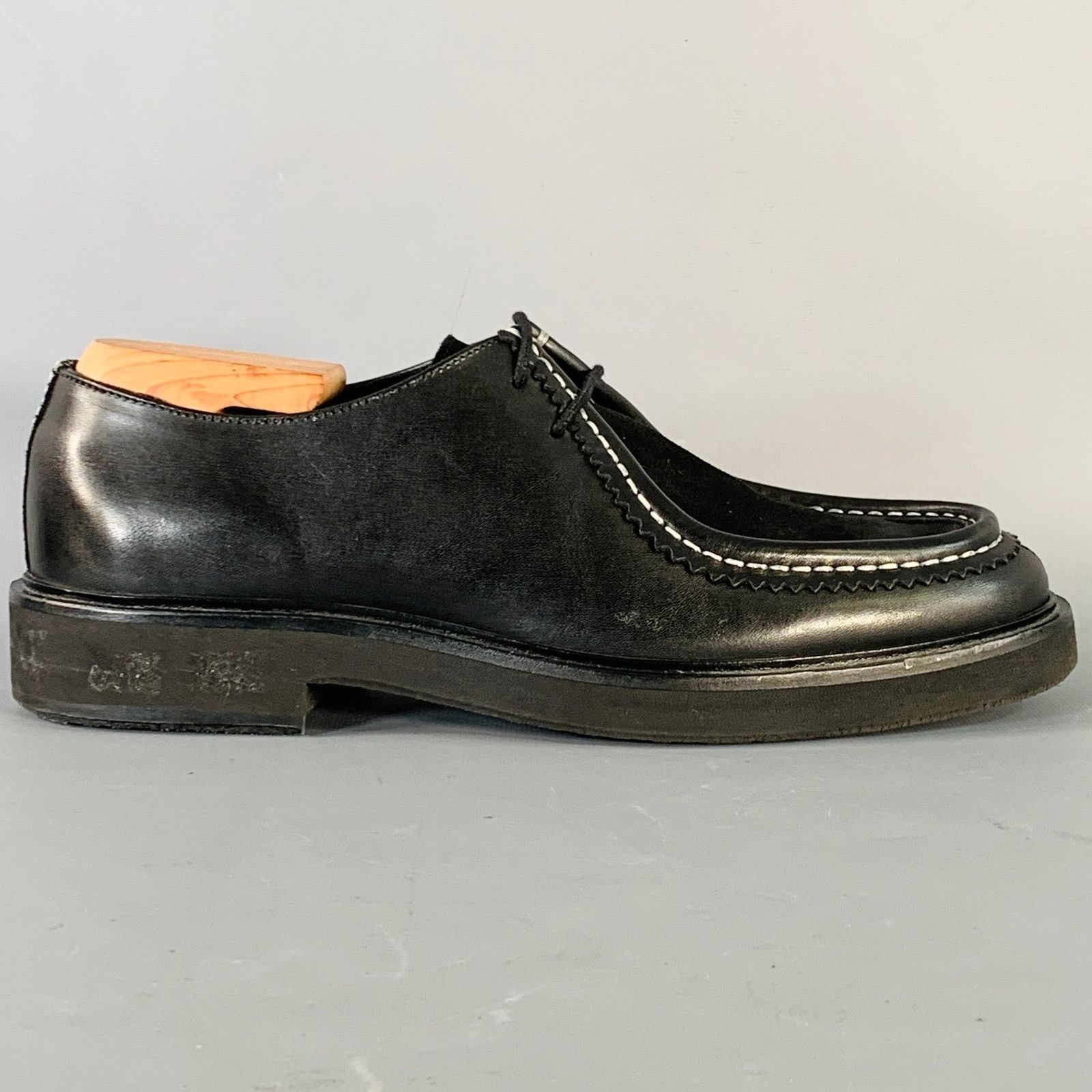 Paul Smith PS by PAUL SMITH Leather Split Toe Moccasin Lace-Up Size US 10 / EU 43 - 2 Thumbnail