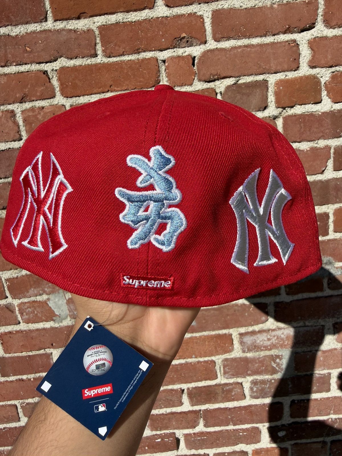 New Era × New York Yankees × Supreme Supreme Yankee Kanji New Era Fitted Hat Size ONE SIZE - 3 Thumbnail