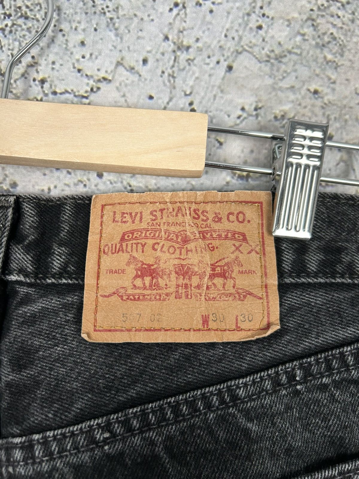 Levi's Vintage Levi’s 507 30x30 Black Denim Pants Jeans Size US 30 / EU 46 - 6 Thumbnail