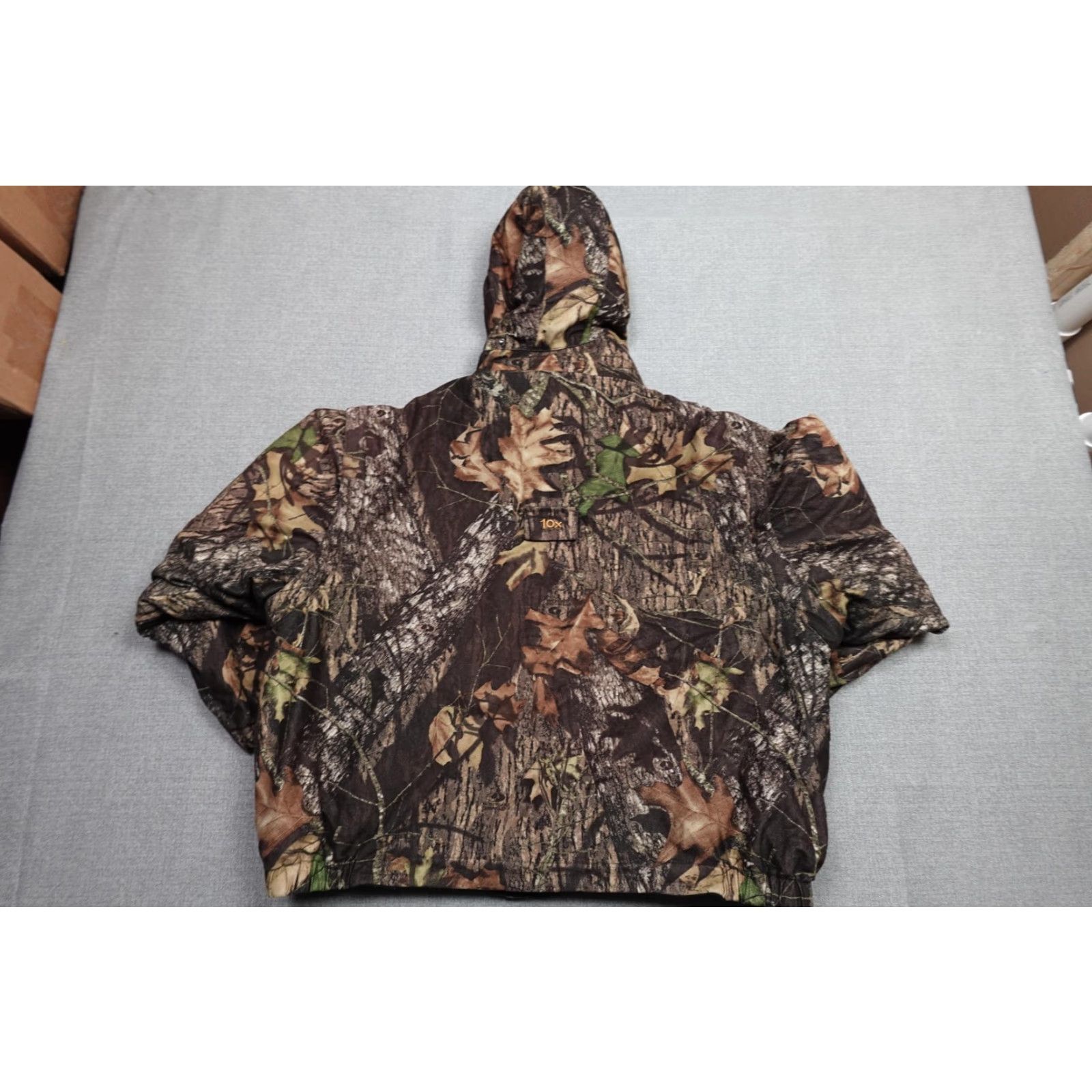 Vintage 10X Hunting Jacket Hoodie 2XL Brown Mossy Oak Camouflage Insulated Fleece Puffer Jacket Mens Regular Zip Size US XXL / EU 58 / 5 - 5 Thumbnail