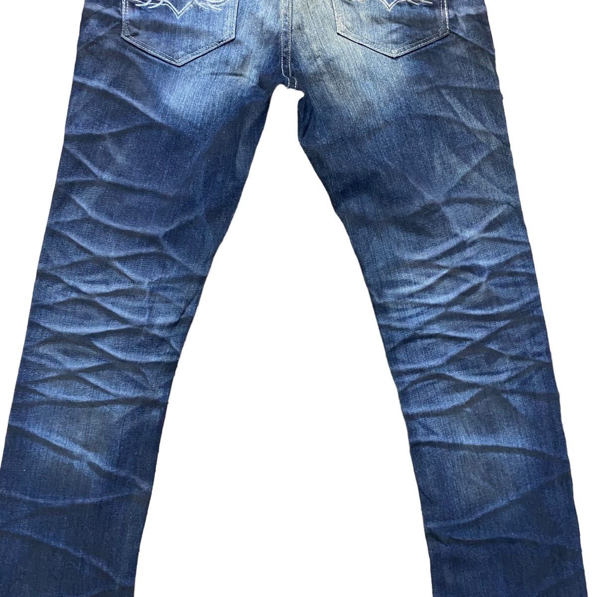 GOSTAR DE FUGA Fuga Waxed Denim Flare Jeans Slim Size US 30 / EU 46 - 14 Thumbnail