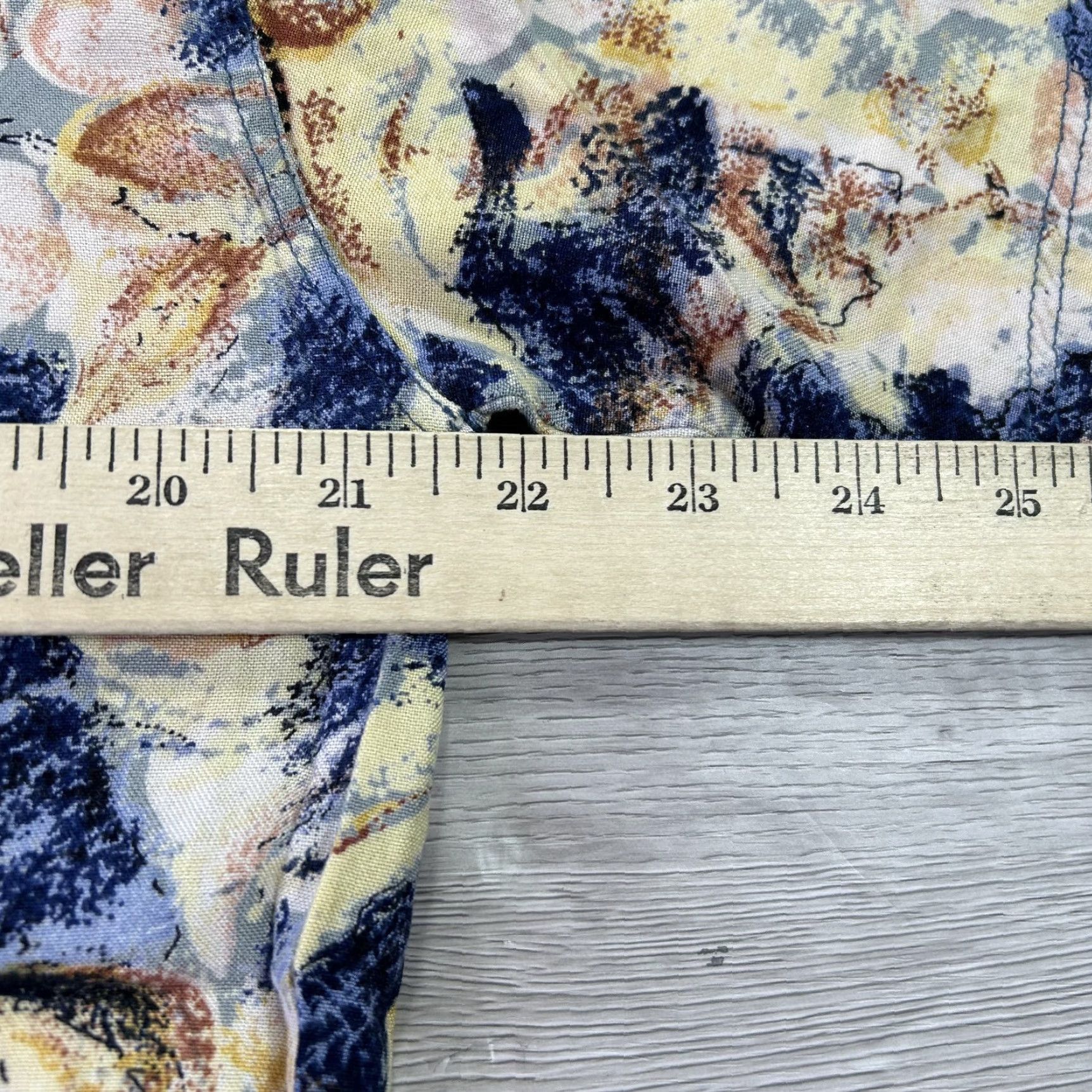 Vintage VINTAGE Goouch Shirt Mens M Beige Blue Floral Button Up Rayon Hawaiian Size US M / EU 48-50 / 2 - 6 Thumbnail
