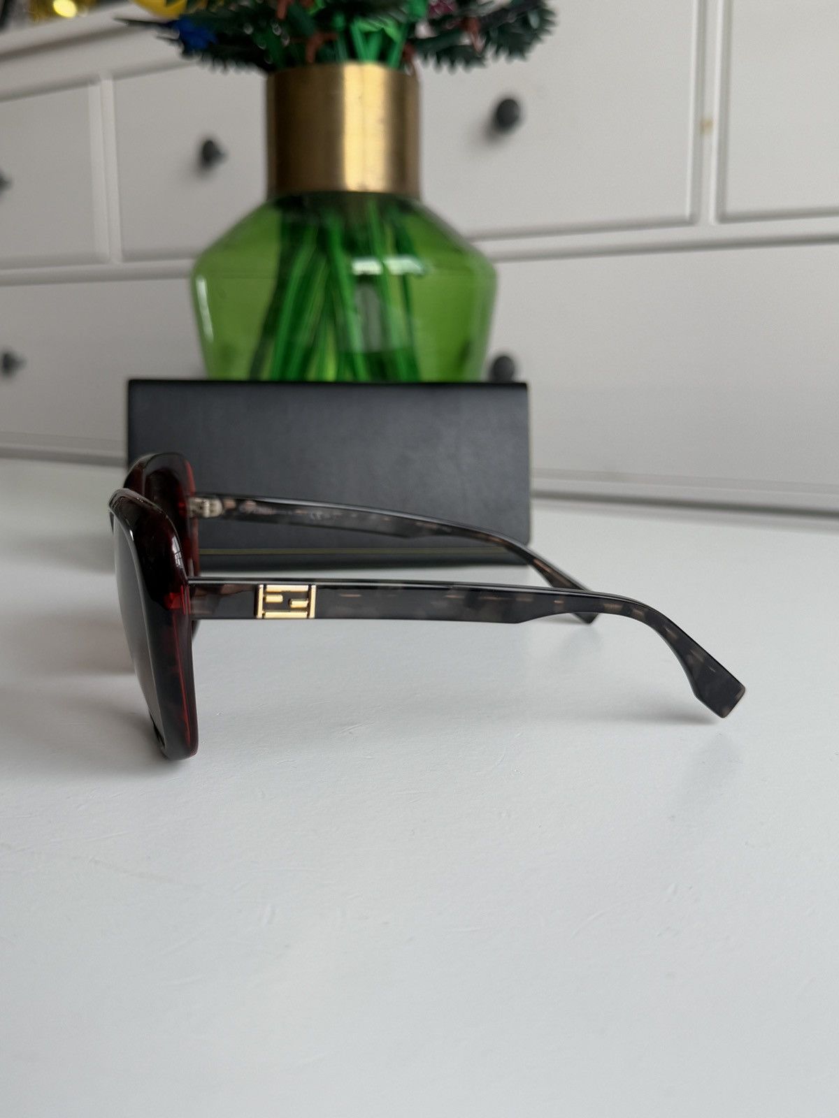 Designer × Fendi Vintage y2k Fendi FF logo oversized sunglasses designer 90s Size ONE SIZE - 4 Thumbnail