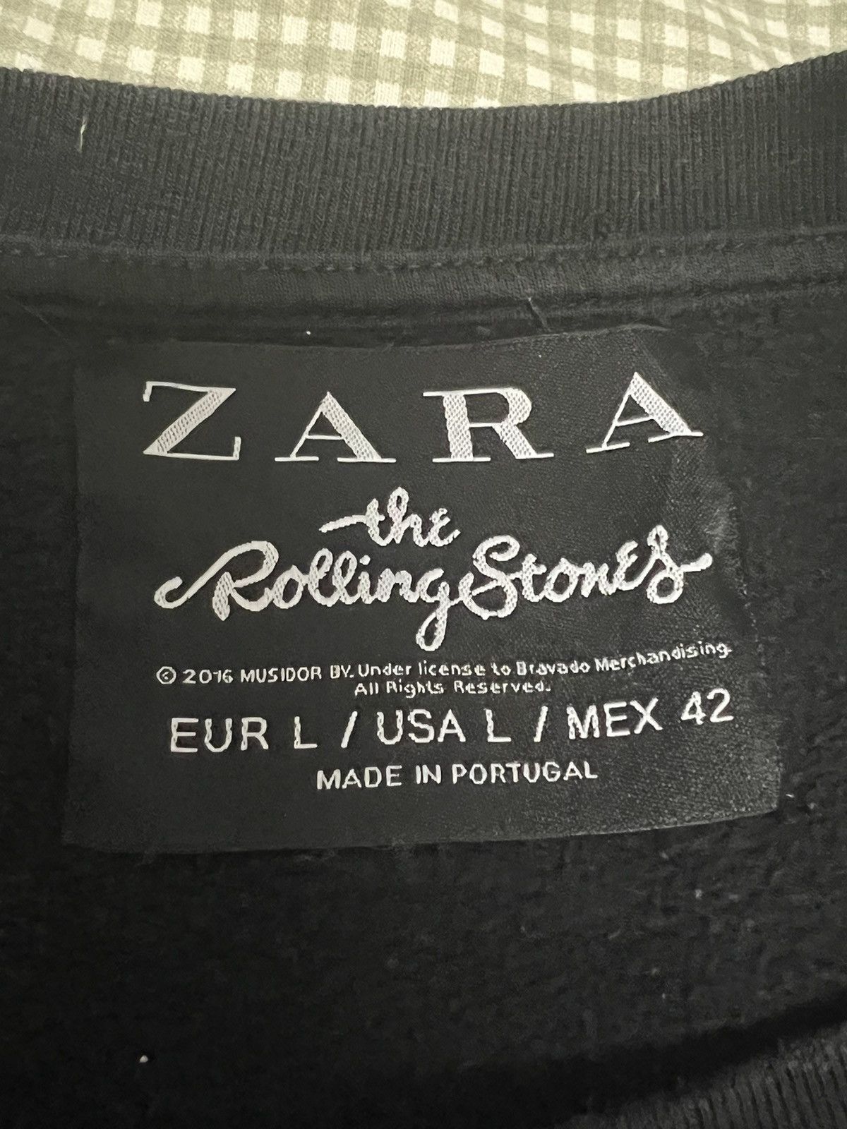 The Rolling Stones The Rolling Stones zara sweater black big logo vintage rock Size US L / EU 52-54 / 3 - 4 Thumbnail