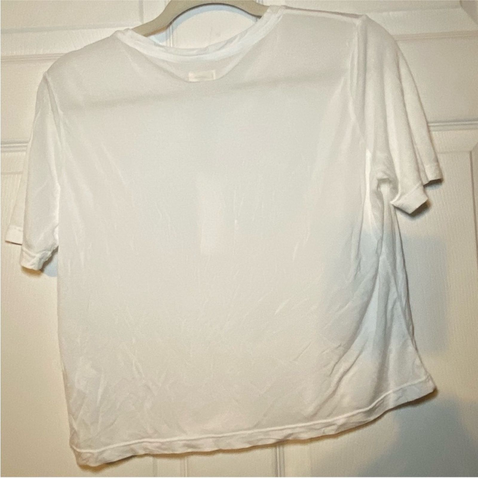 L'AGENCE NWT L'AGENCE $120 White Short Sleeve Tee size Large Size L / US 10 / IT 46 - 6 Thumbnail