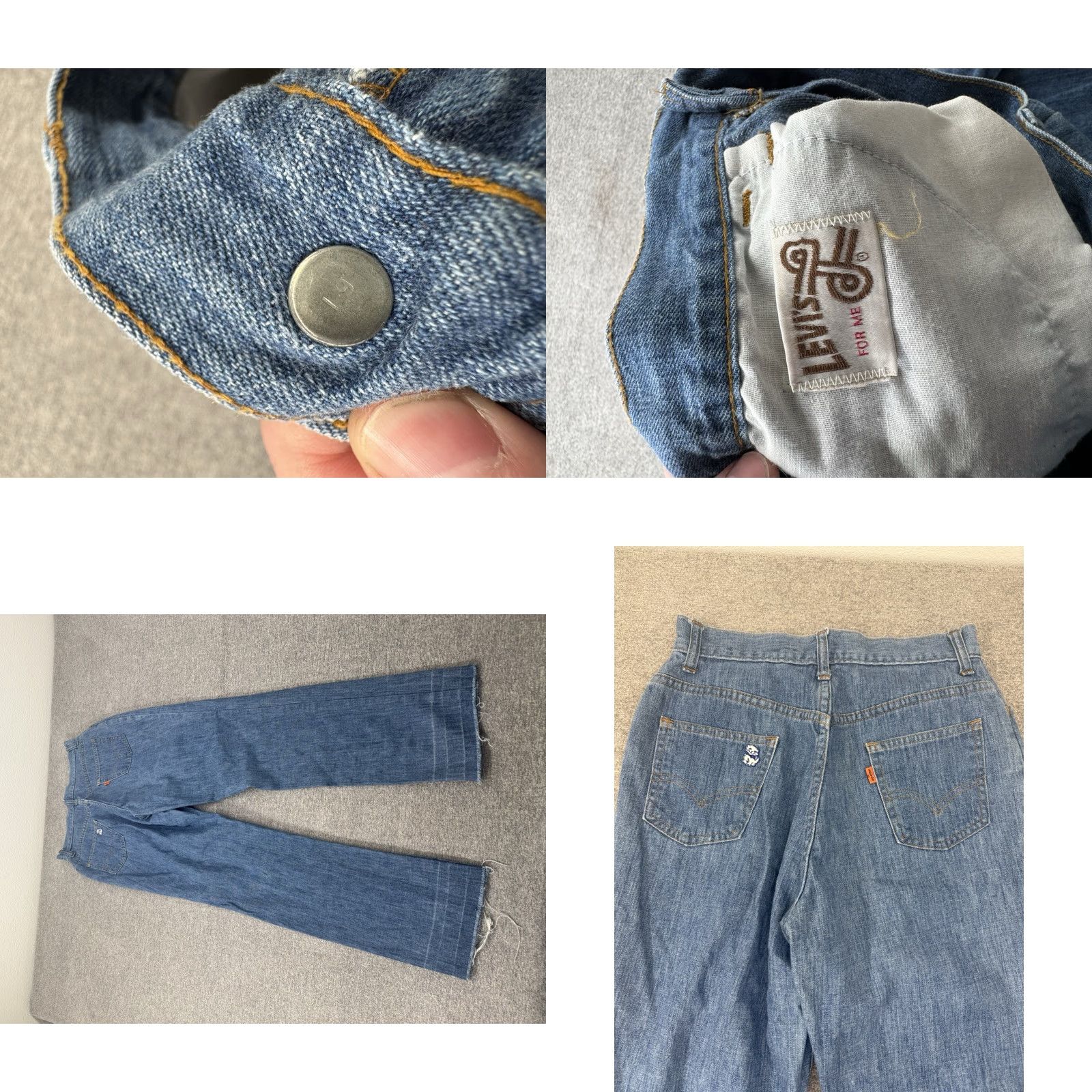 Vintage VINTAGE Levi’s Denim Jeans Big E Orange Tab 60s 70s 26x29 Made in USA Mens Rockabilly Casual Regular Blue 1970s Size US 26 / EU 42 - 8 Thumbnail