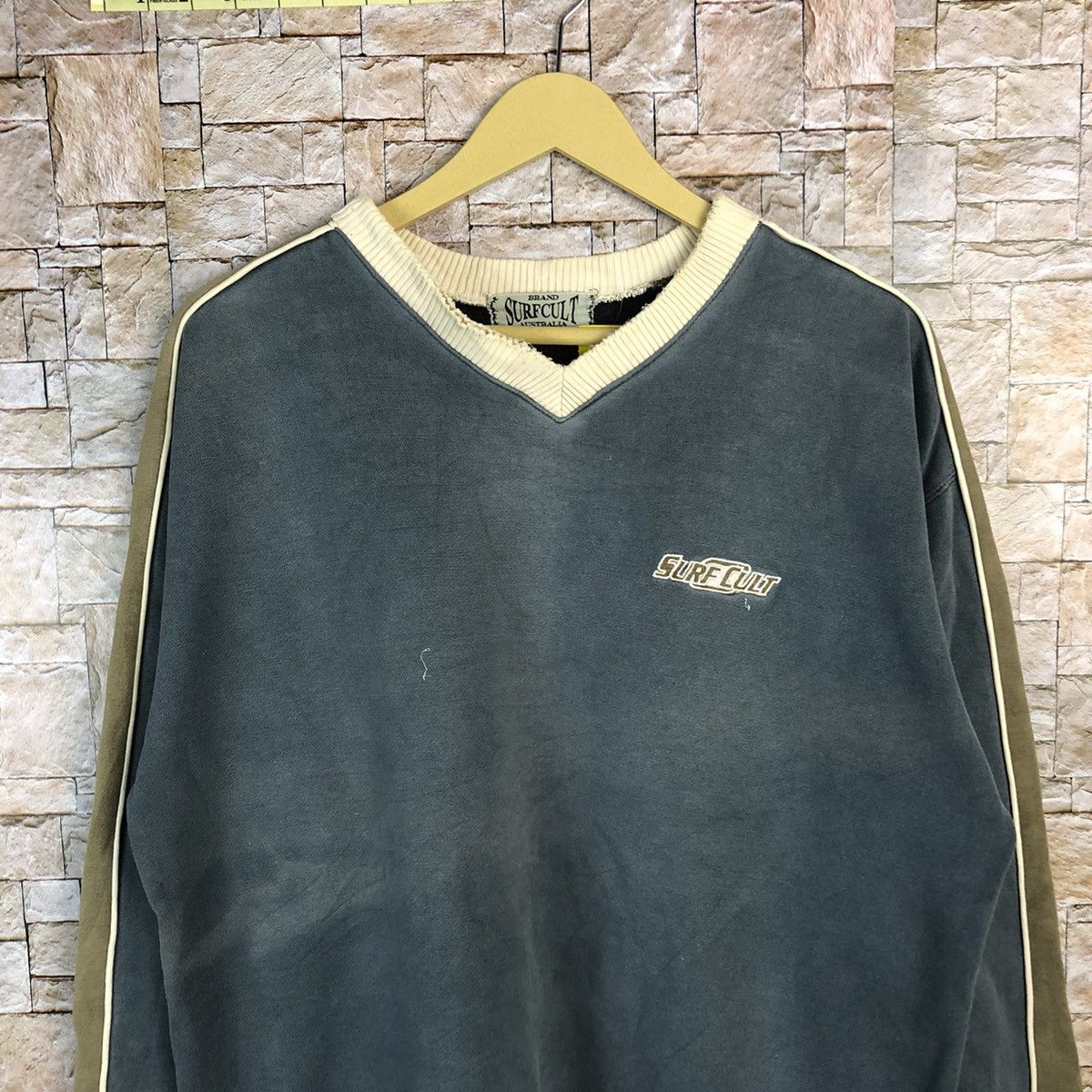 Vintage Surf Cult australia vintage Green Sweatshirt #A697 Size US L / EU 52-54 / 3 - 5 Thumbnail