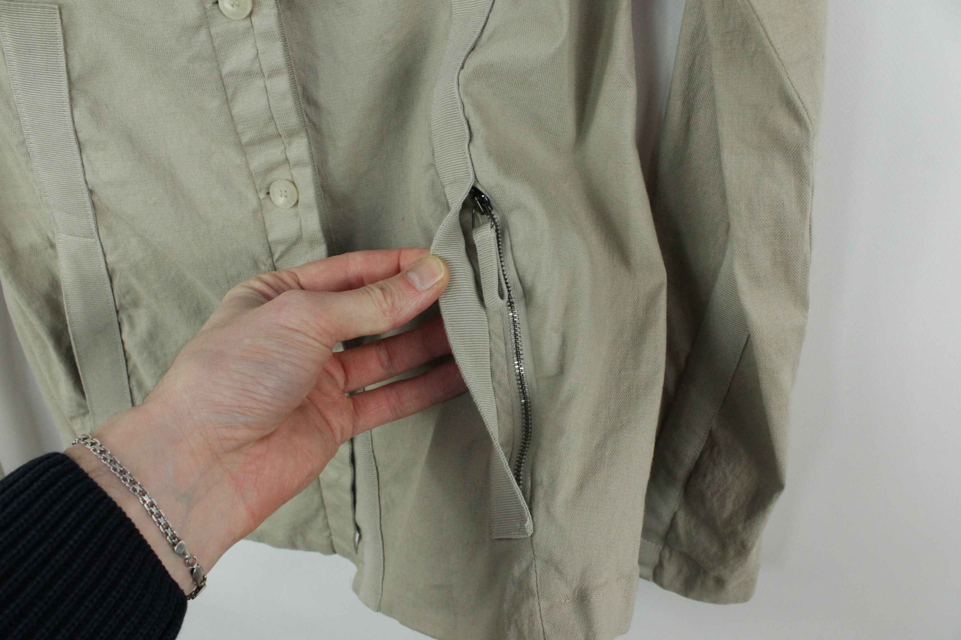 Annette Gortz Annette Gortz Ilka Beige Cotton Linen Stretch Light Jacket Size S / US 4 / IT 40 - 5 Thumbnail