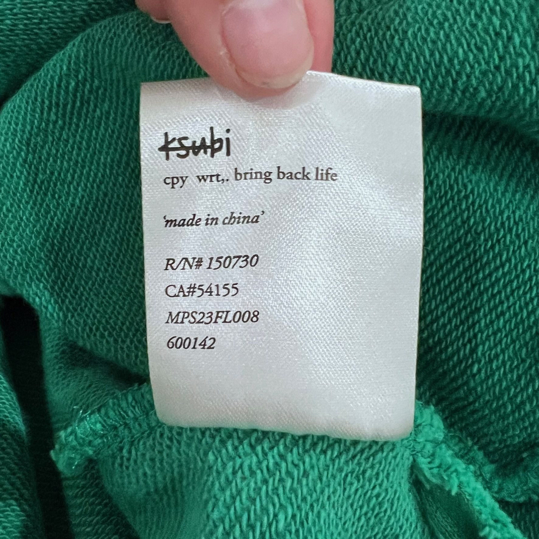 Ksubi Ksubi Back Logo Green Drawstring Hoodie Size US XL / EU 56 / 4 - 7 Thumbnail