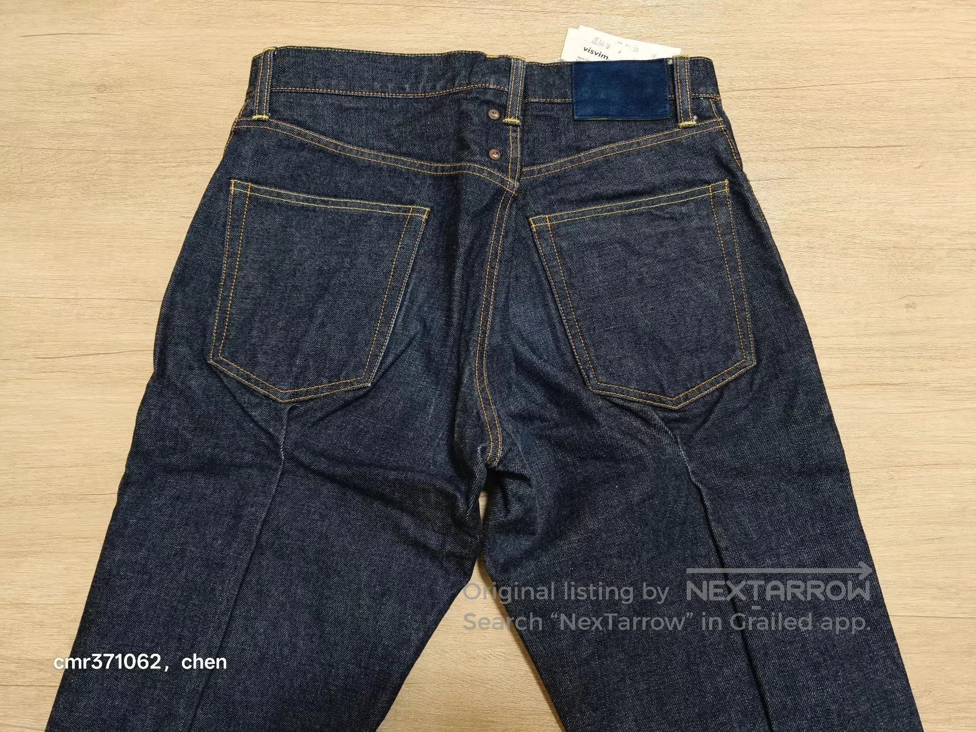 Visvim Blue Denim Pants with Frayed Hem - Size 30. Size US 30 / EU 46 - 7 Thumbnail