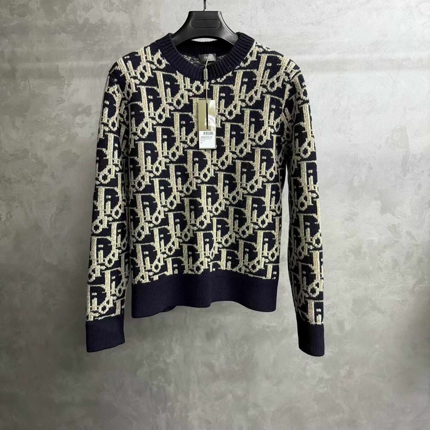 Dior Dior Retro Graphic Blue Sweater m Men Size US M / EU 48-50 / 2 - 1 Thumbnail