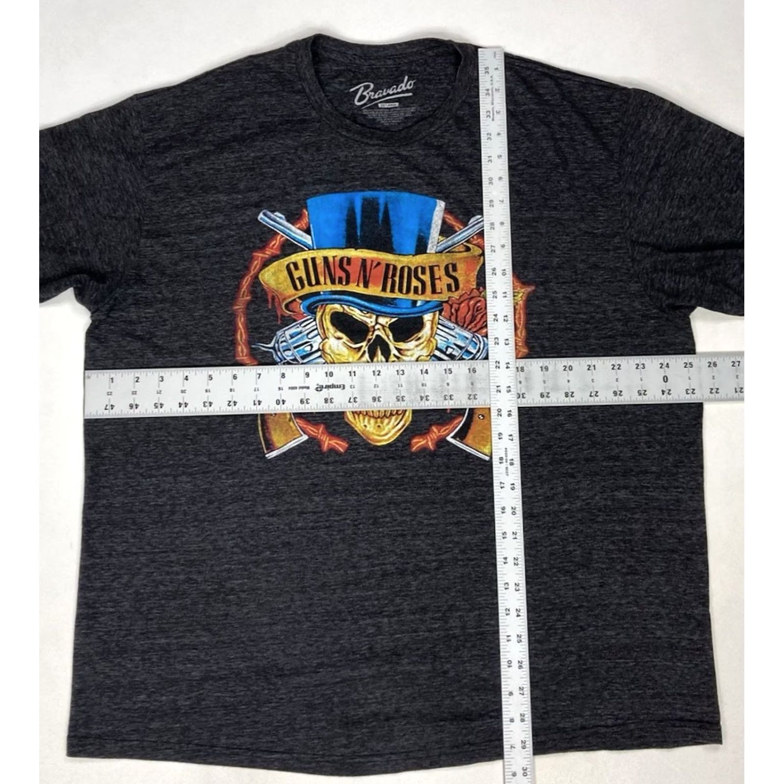 Bravado Guns N Roses Graphic Print T-Shirt Men XXL Black Heather Bravado Crew Neck Short Sleeve Size US XXL / EU 58 / 5 - 5 Thumbnail
