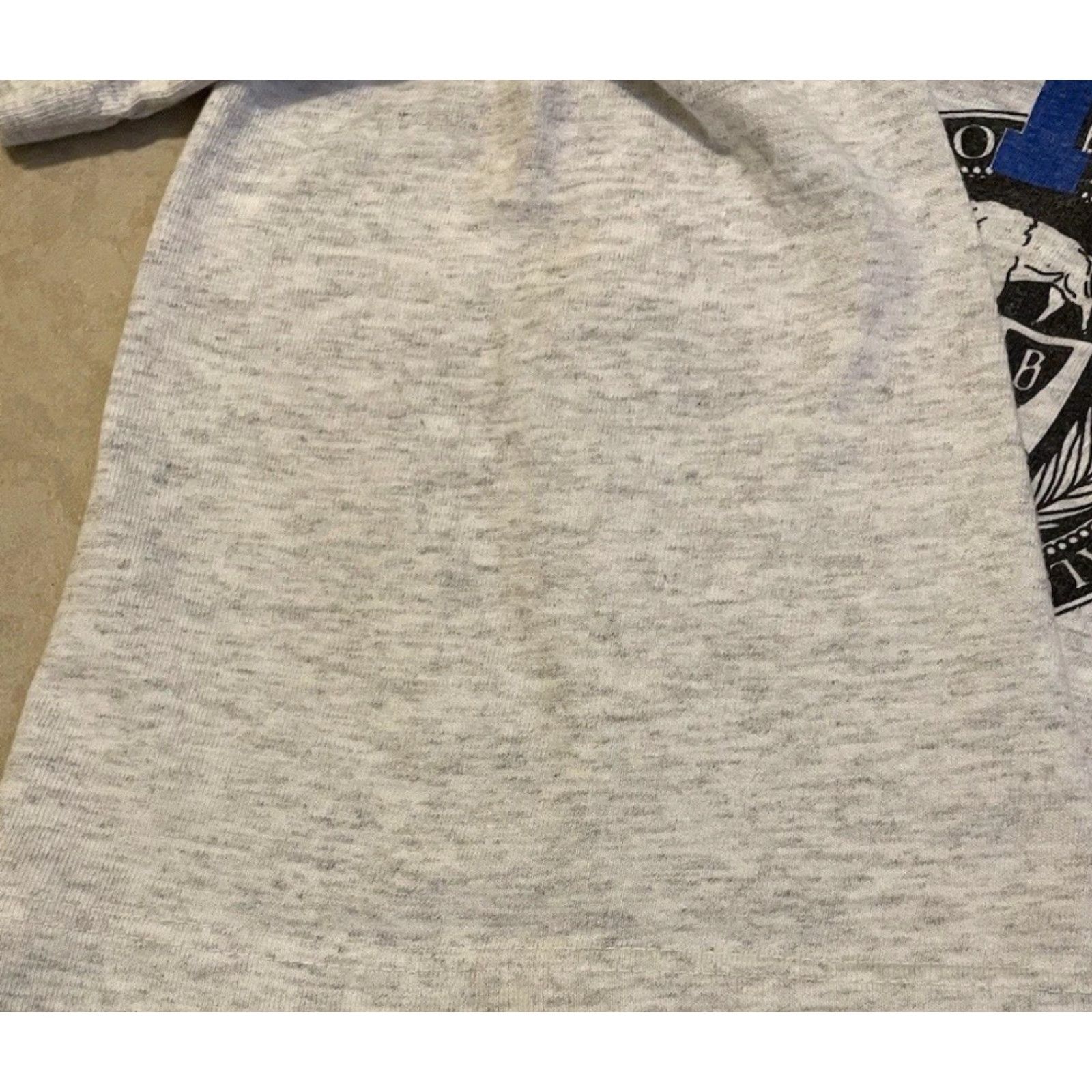 Vintage VINTAGE 90s University Buffalo Cropped Shirt Boxy College Crop T-Shirt Gray Womens/Females Size ONE SIZE - 4 Thumbnail