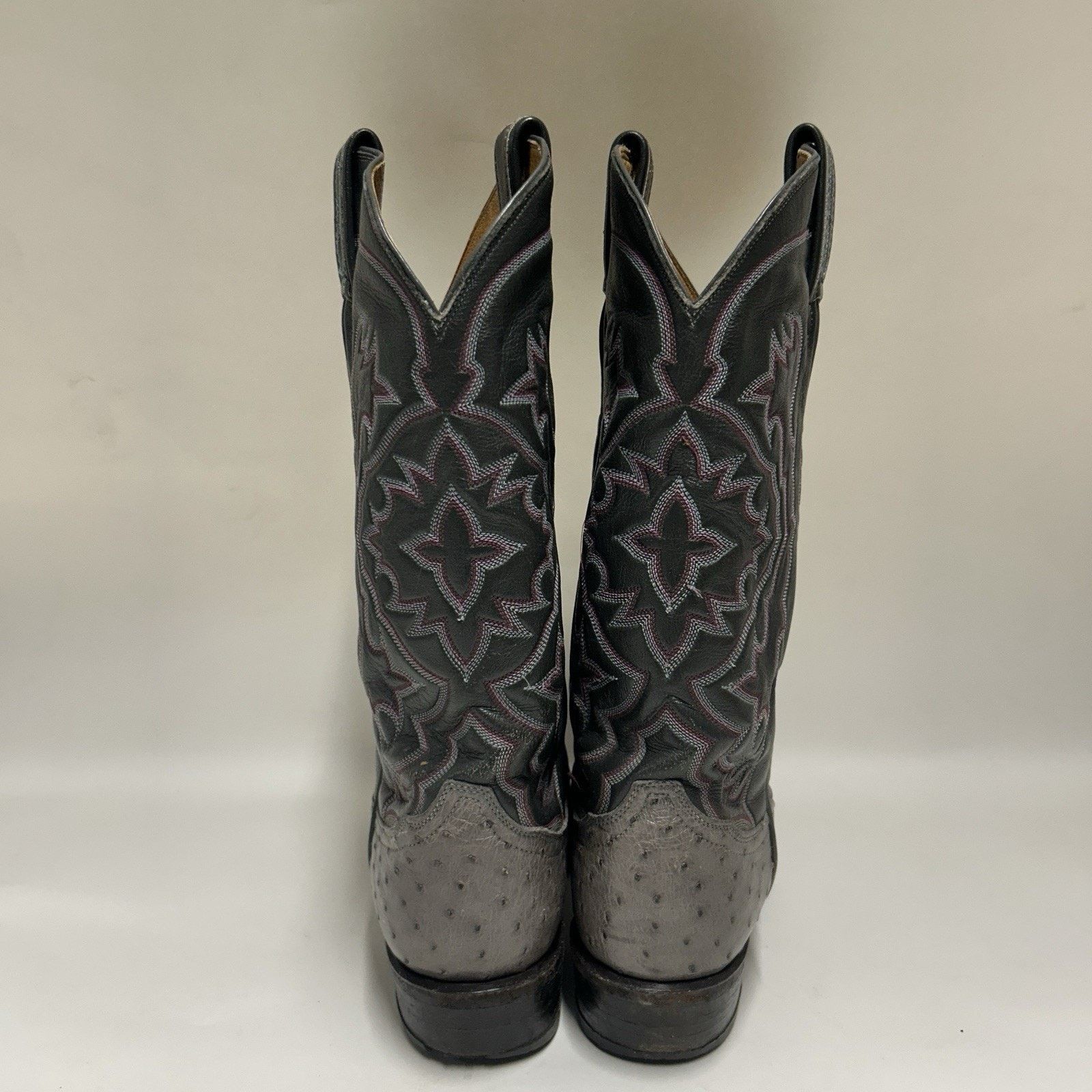 Tony Lama Tony Lama El Rey Gray Full Quill Ostrich Cowboy Boots Size US 8.5 / EU 41-42 - 5 Thumbnail