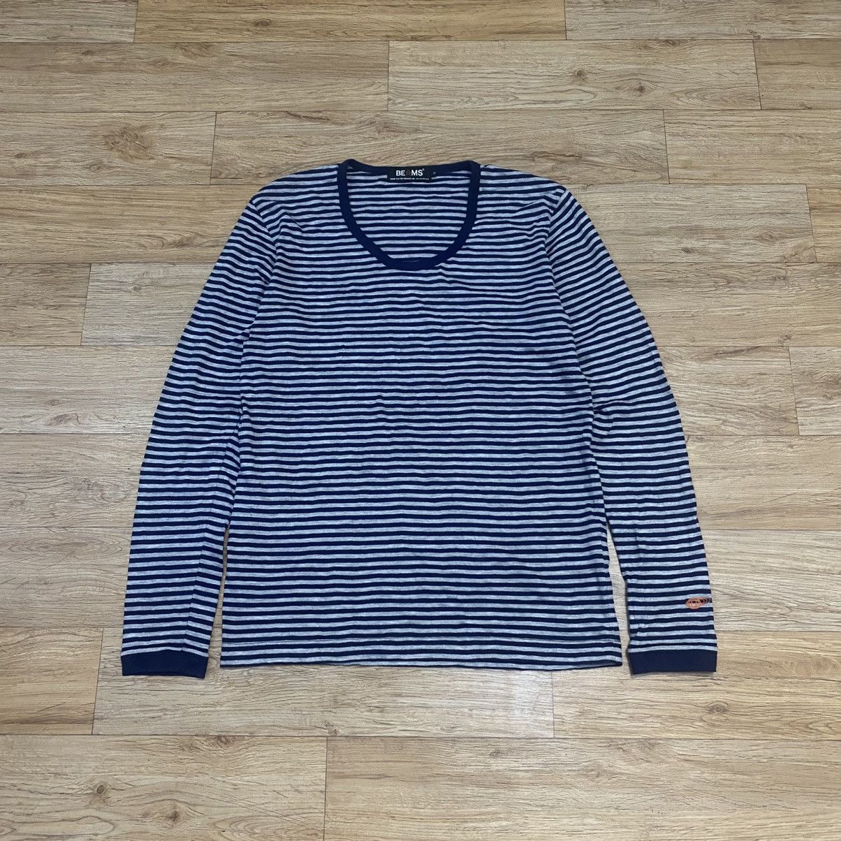 Beams Plus 2000s Beams Stripe Stripe Long Sleeve T-Shirt Size US S / EU 44-46 / 1 - 1 Thumbnail