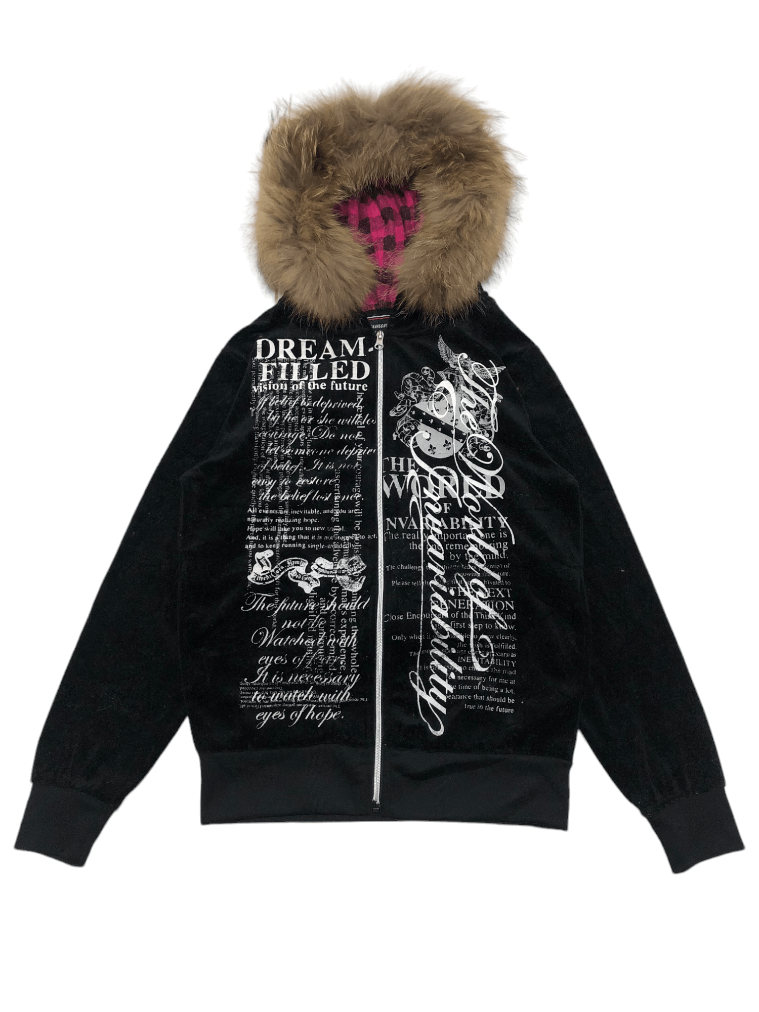 If Six Was Nine Beaumont carr punk poem velvet fur hoodie Size US M / EU 48-50 / 2 - 1 Thumbnail