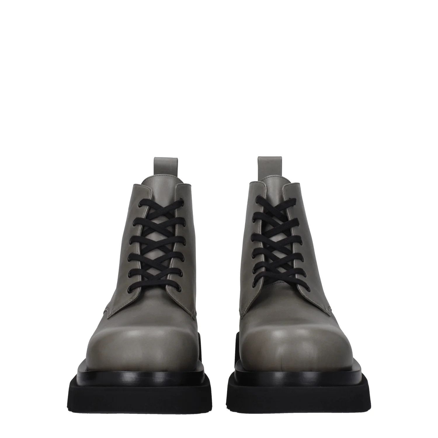 Bottega Veneta ob1o1e0325 Leather Ankle Boots in Grey Size US 9 / EU 42 - 3 Thumbnail
