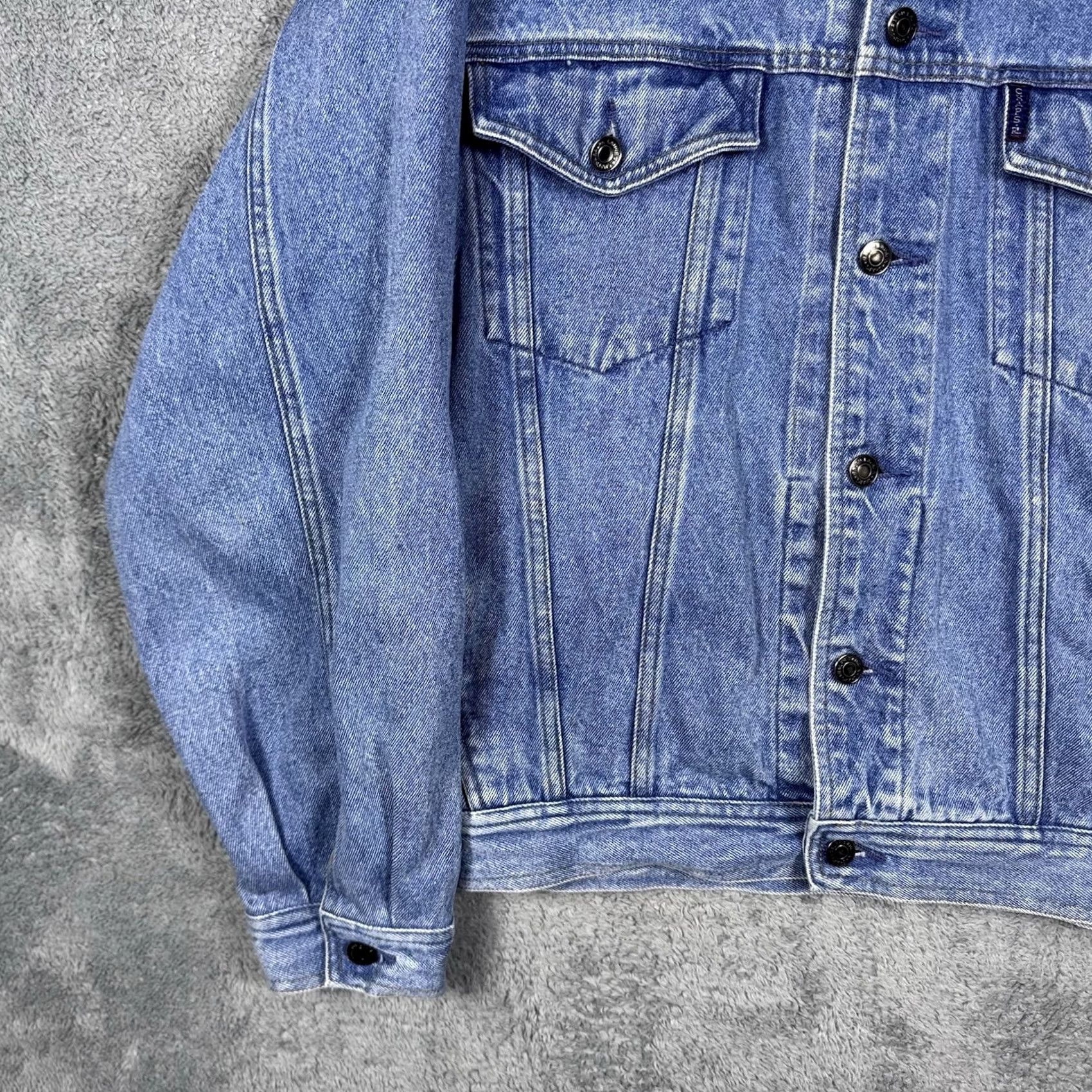 Polo Ralph Lauren VINTAGE Chaps Ralph Lauren Denim Jacket Mens M Polo 90s RL Jean Fade Trucker Grunge Y2K Size US M / EU 48-50 / 2 - 2 Thumbnail