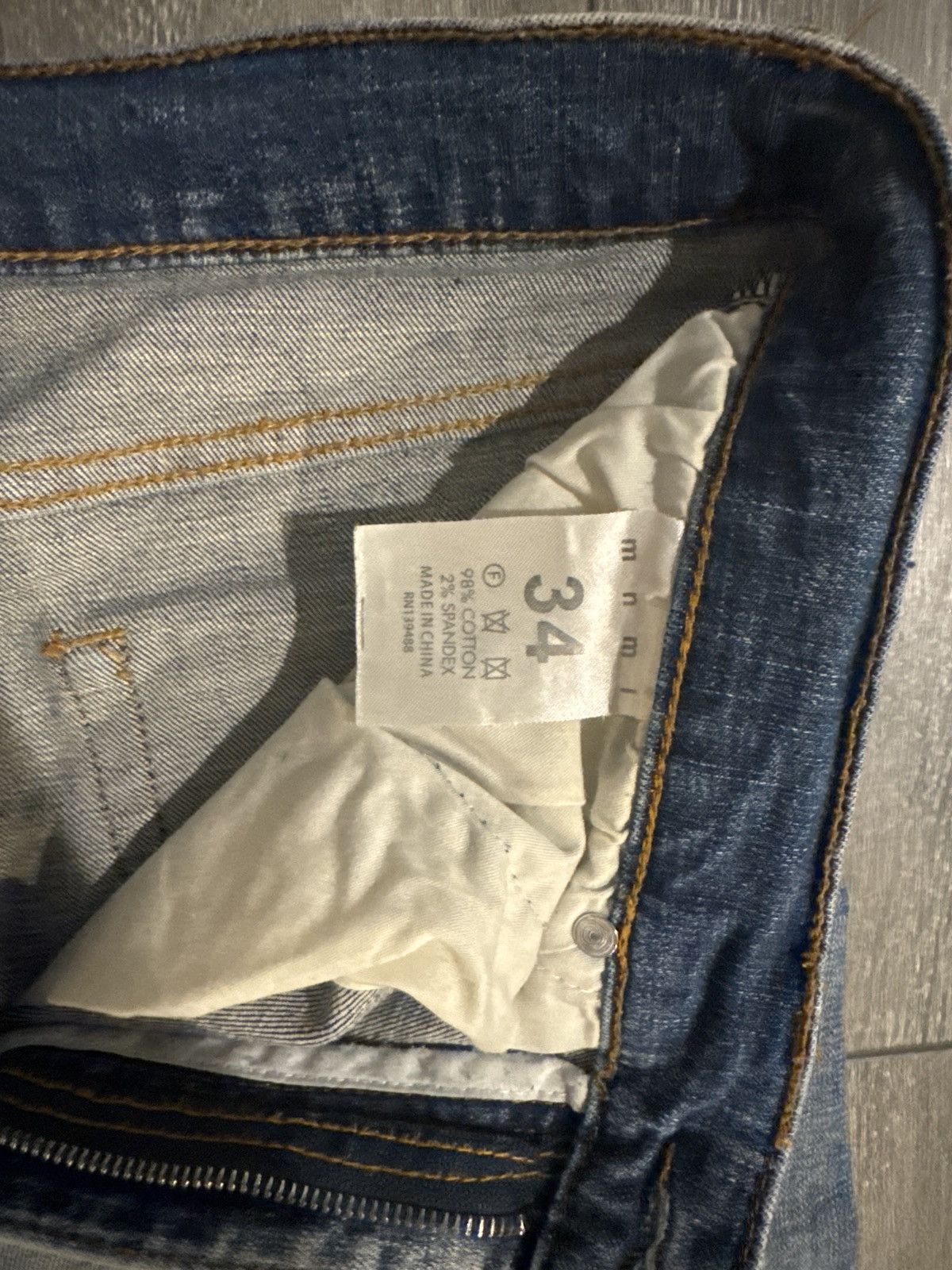 MNML Biker denim jeans Size US 34 / EU 50 - 5 Thumbnail