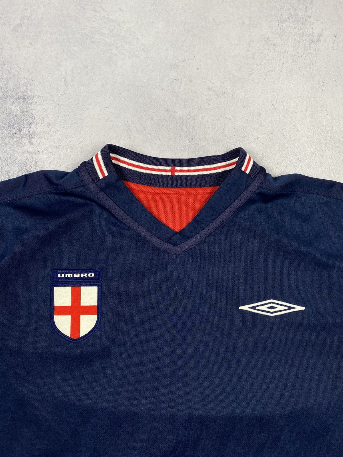 Umbro × Vintage Vintage 00s Umbro England Reversible Football Soccer Jersey Size US XL / EU 56 / 4 - 6 Thumbnail