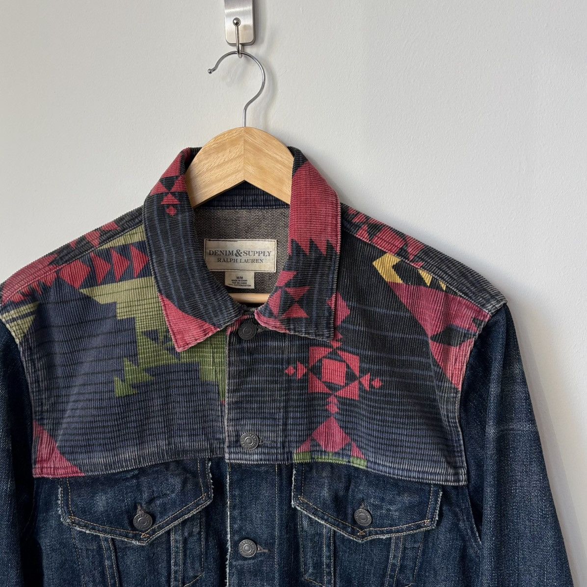 Ralph Lauren Denim & Supply Denim Trucker Jacket Southwestern Aztec Size US M / EU 48-50 / 2 - 4 Thumbnail