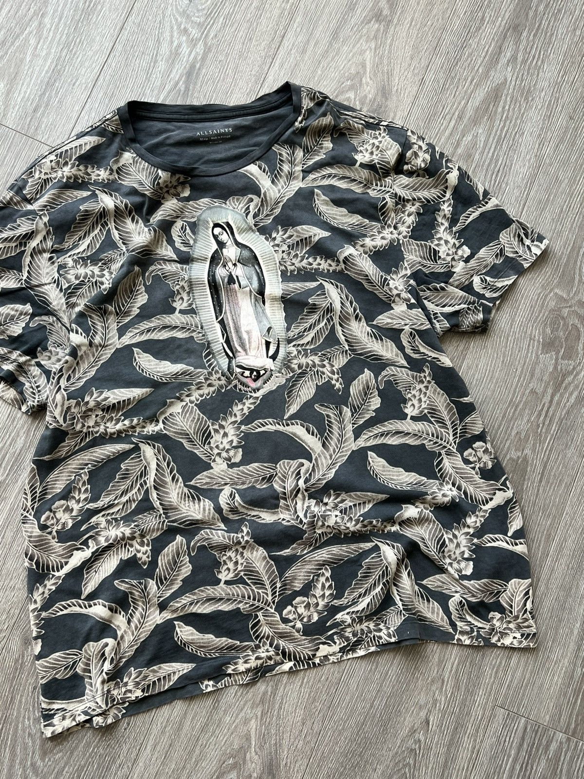 Allsaints × Vintage Vintage Allsaints Religion Tee T-Shirt Size US XL / EU 56 / 4 - 5 Thumbnail