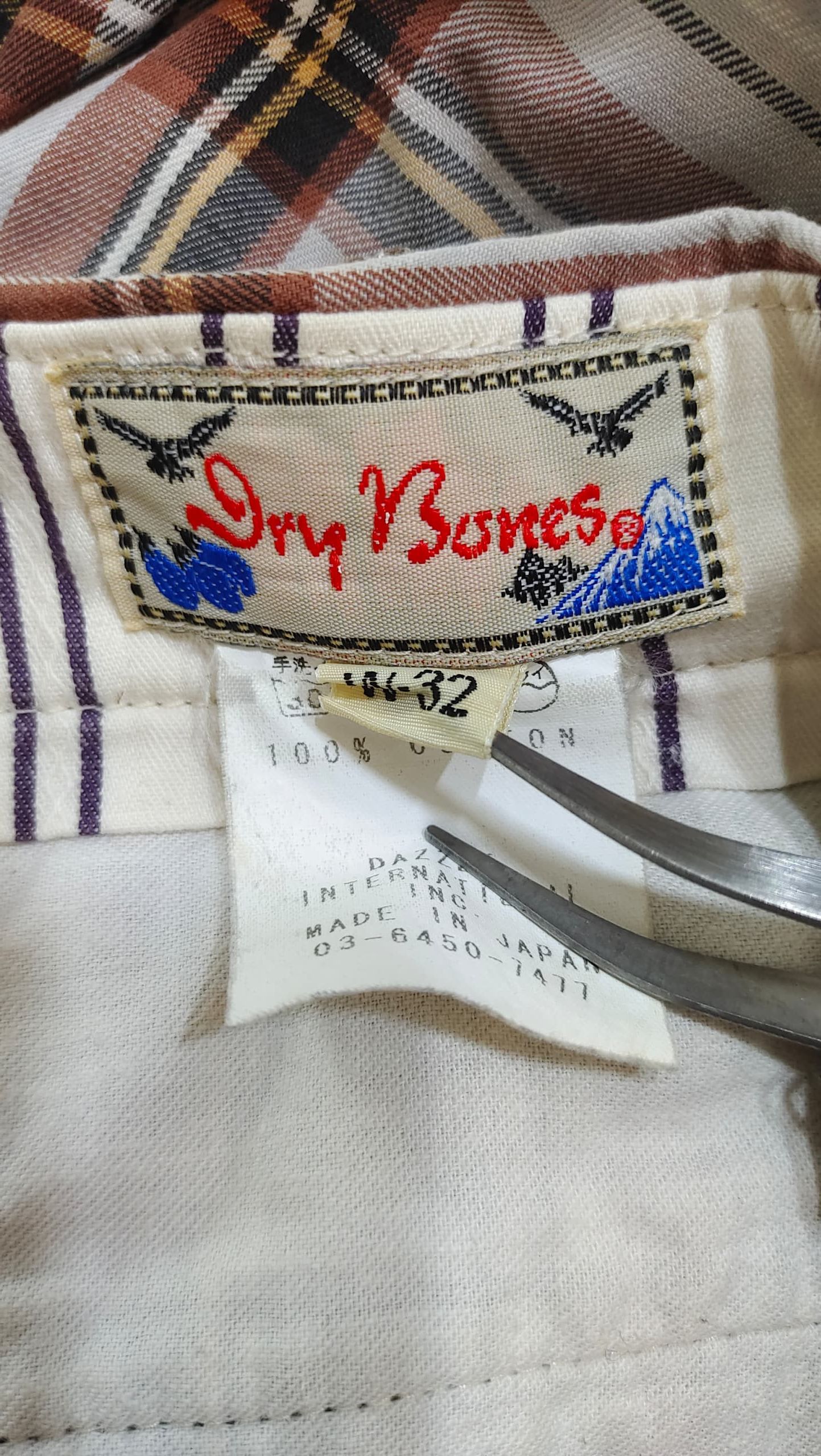 Dry Bones × If Six Was Nine × Japanese Brand VINTAGE DRY BONES TARTAN CHECKERD PLAID TROUSER CHINO PANTS Size US 34 / EU 50 - 7 Thumbnail