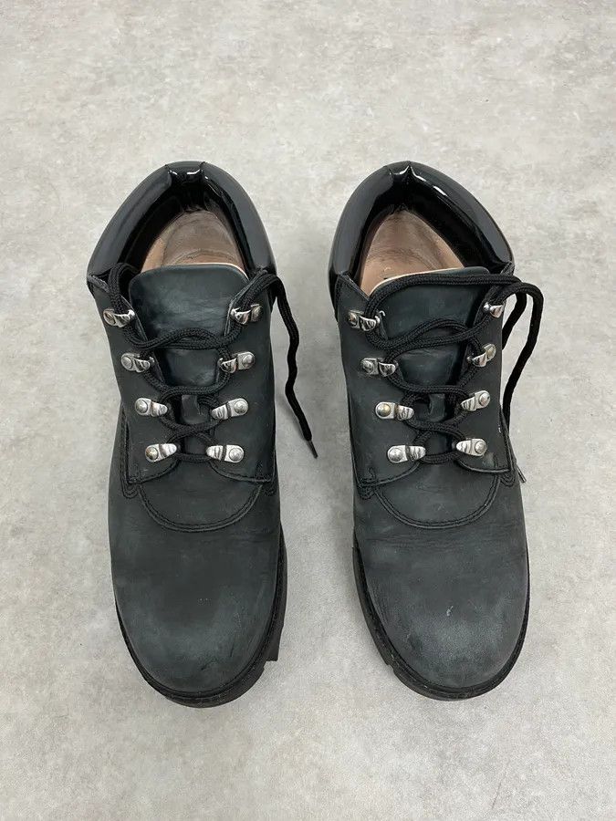 Acne Studios Acne Studios Black Leather Daily Mountain Boots Size US 7 / EU 40 - 4 Thumbnail
