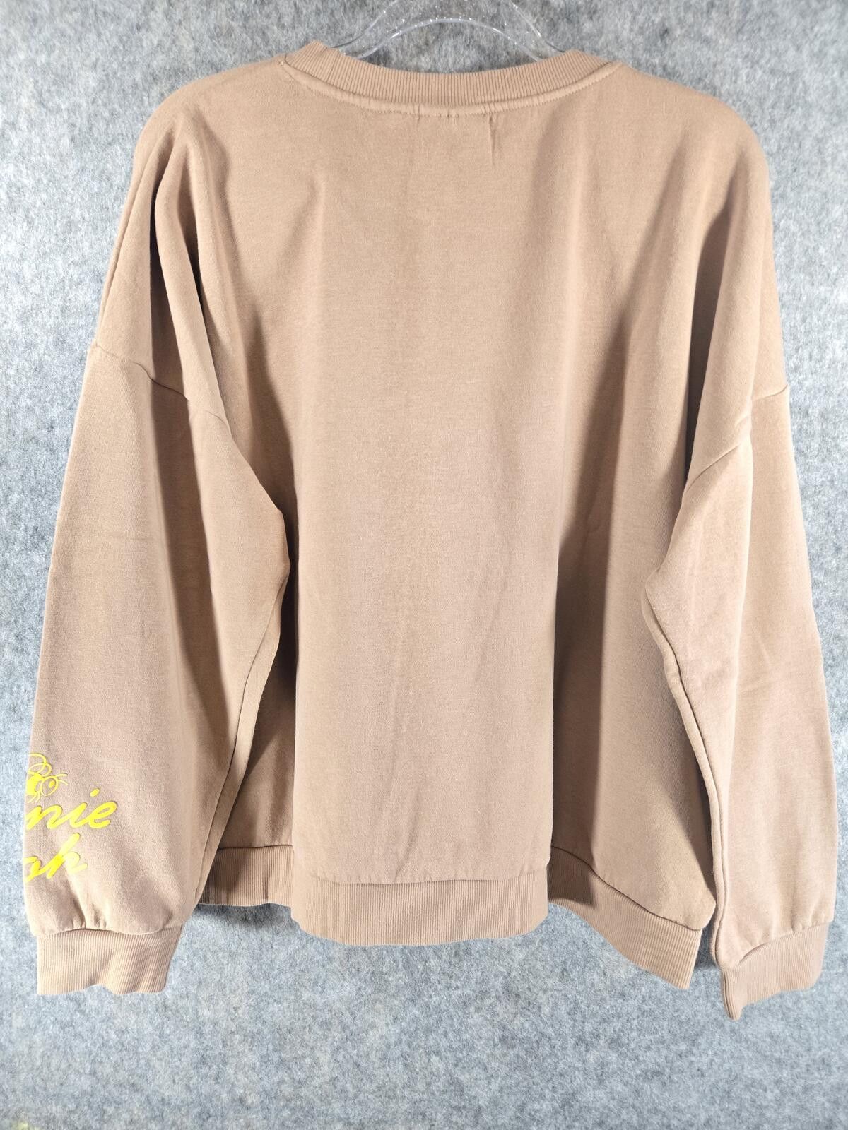 Disney Winnie The Pooh Women's Beaded Graphic Oversized Sweatshirt Size XL / US 12-14 / IT 48-50 - 7 Thumbnail