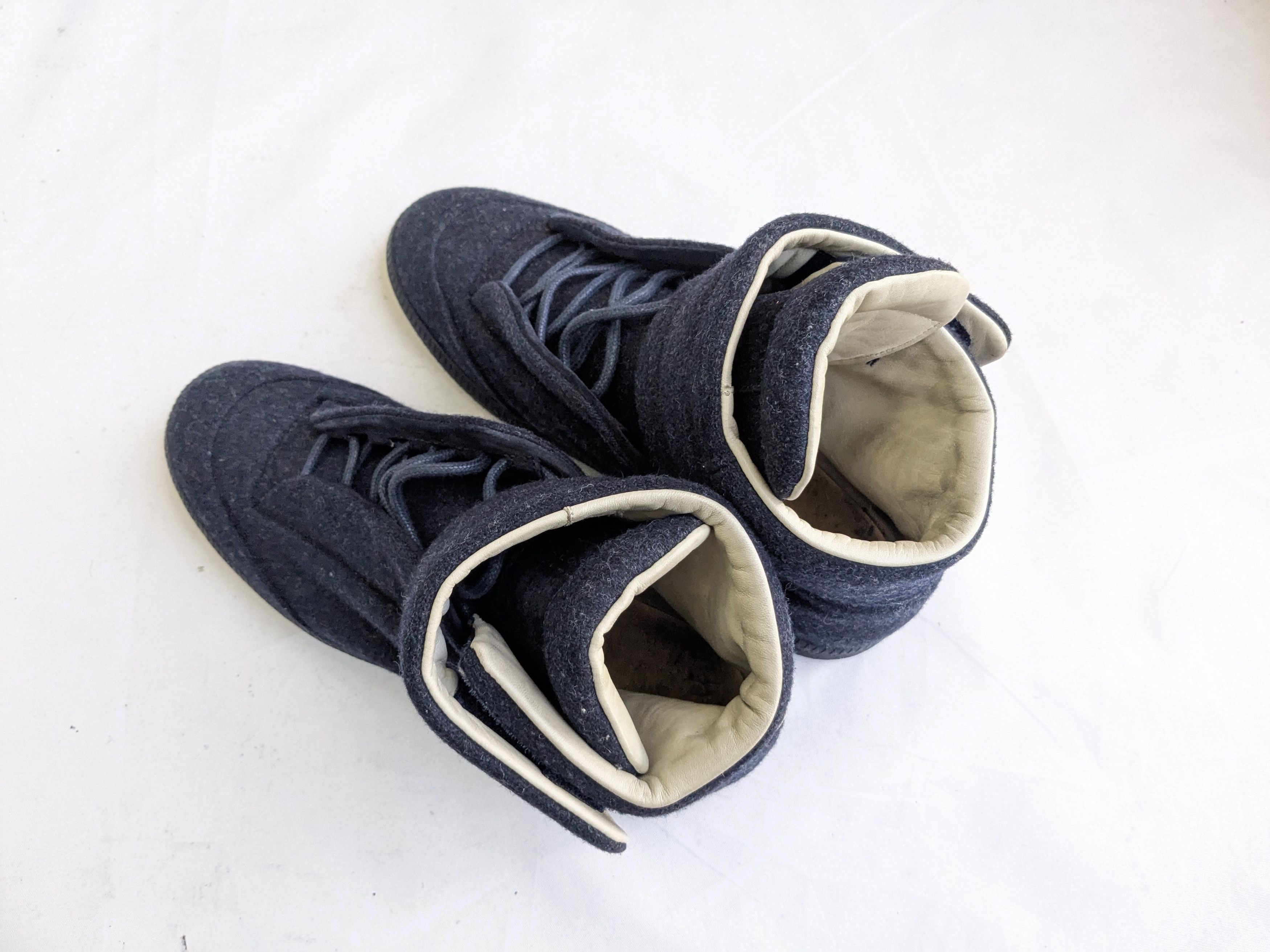 Maison Margiela Future Navy Blue 8 41 Wool Leather
