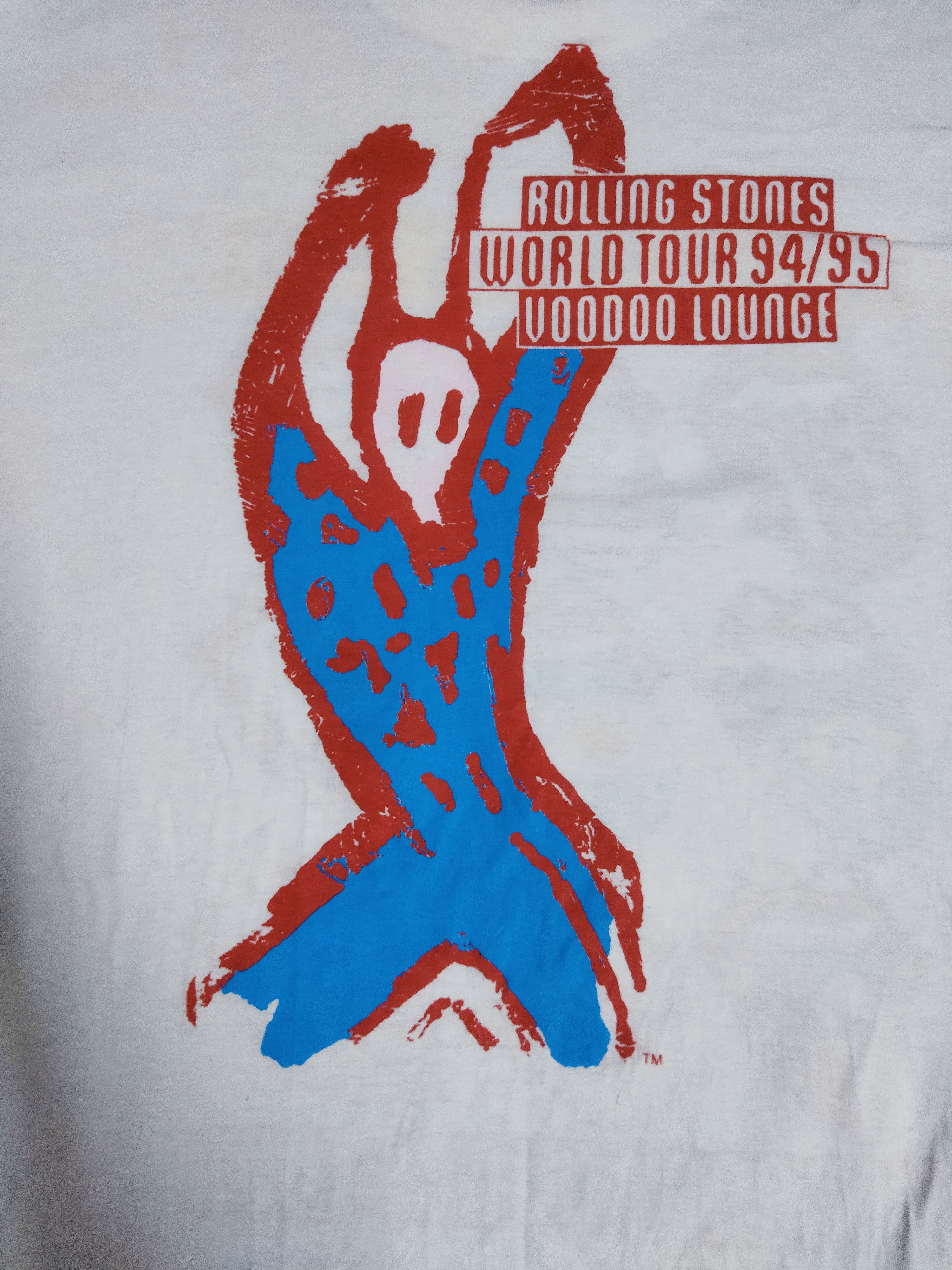 Band Tees Vintage 1994 The Rolling Stones Voodoo Lounge Tour Tee Size US XL / EU 56 / 4 - 4 Thumbnail