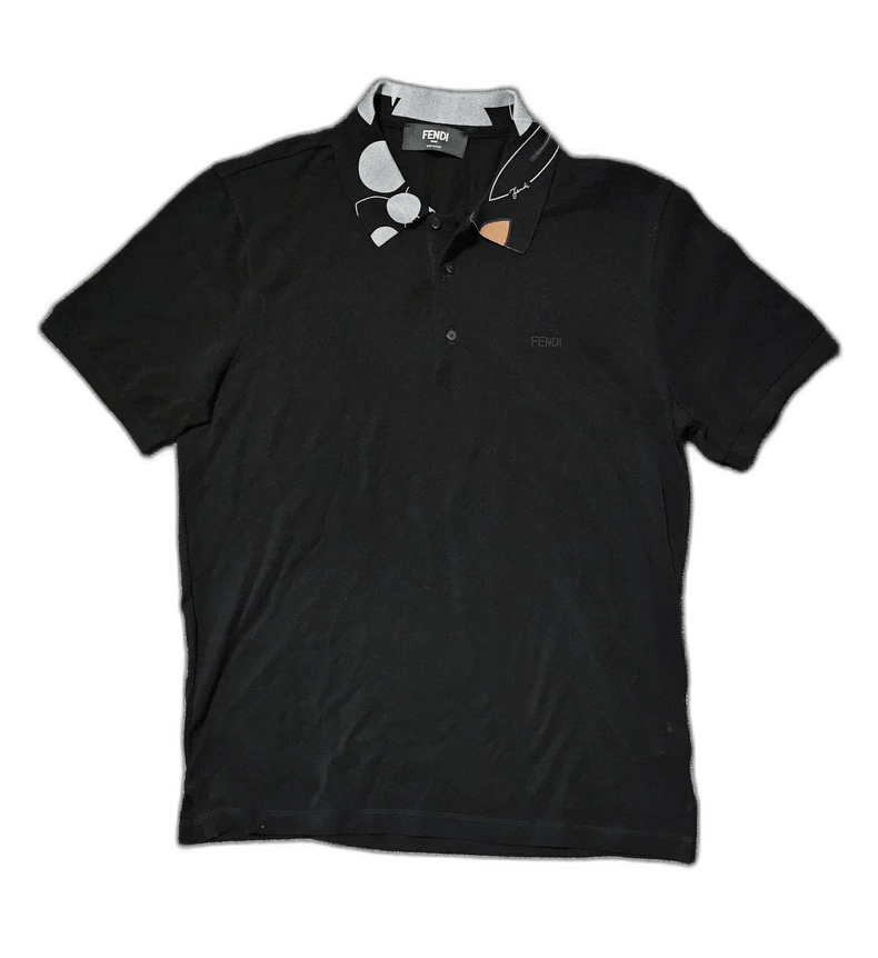 Fendi Fendi Men's Short Sleeve Polo Shirt Size US XL / EU 56 / 4 - 1 Thumbnail