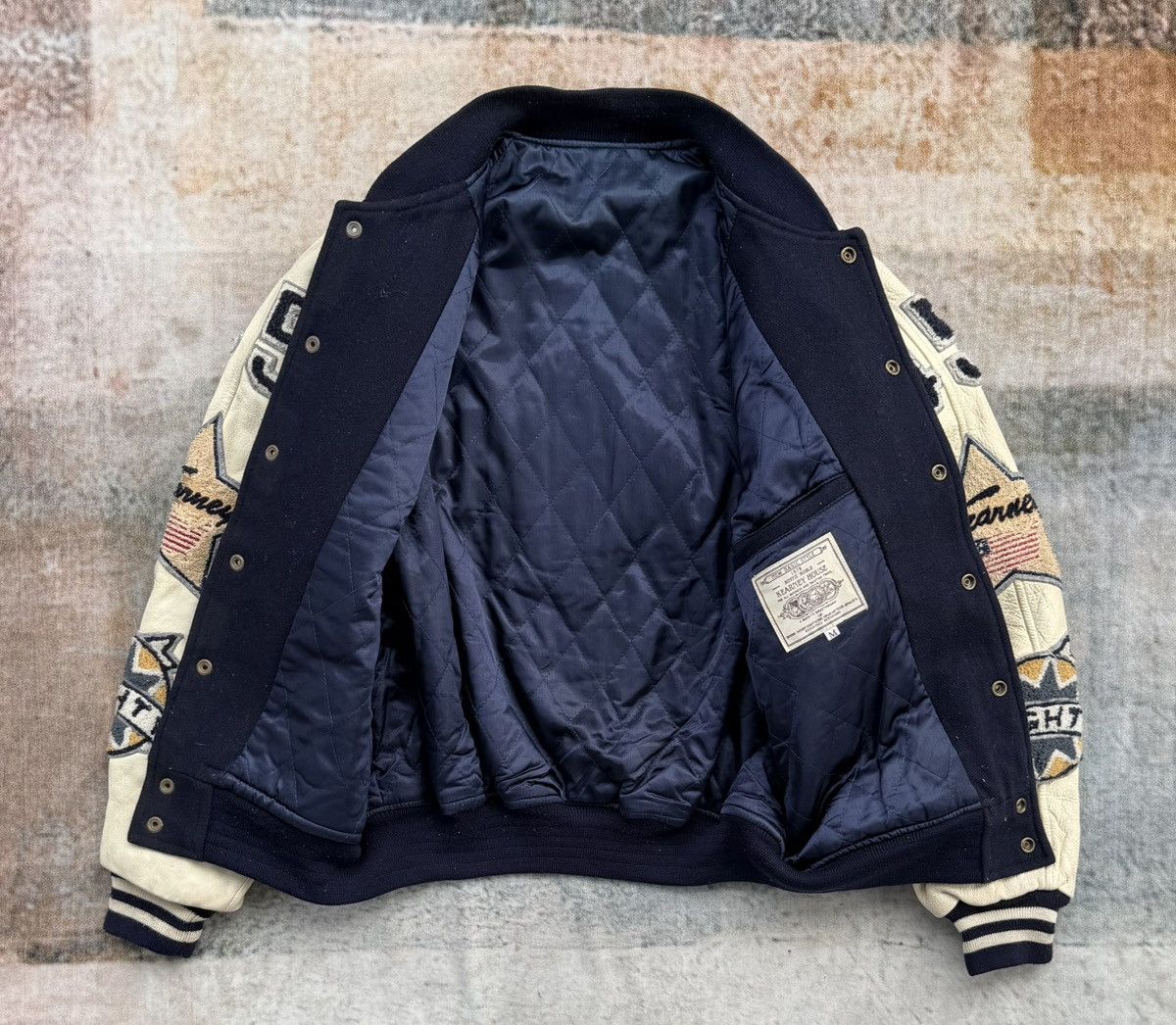 Vintage Vintage Kearney House Varsity Jacket Wool Leather Patchwork Size US M / EU 48-50 / 2 - 9 Thumbnail