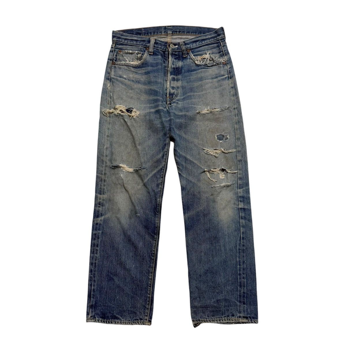 Levi's Vintage 60s Levis 501 Rindem Selvedge Button 6 Jeans Size US 30 / EU 46 - 1 Thumbnail