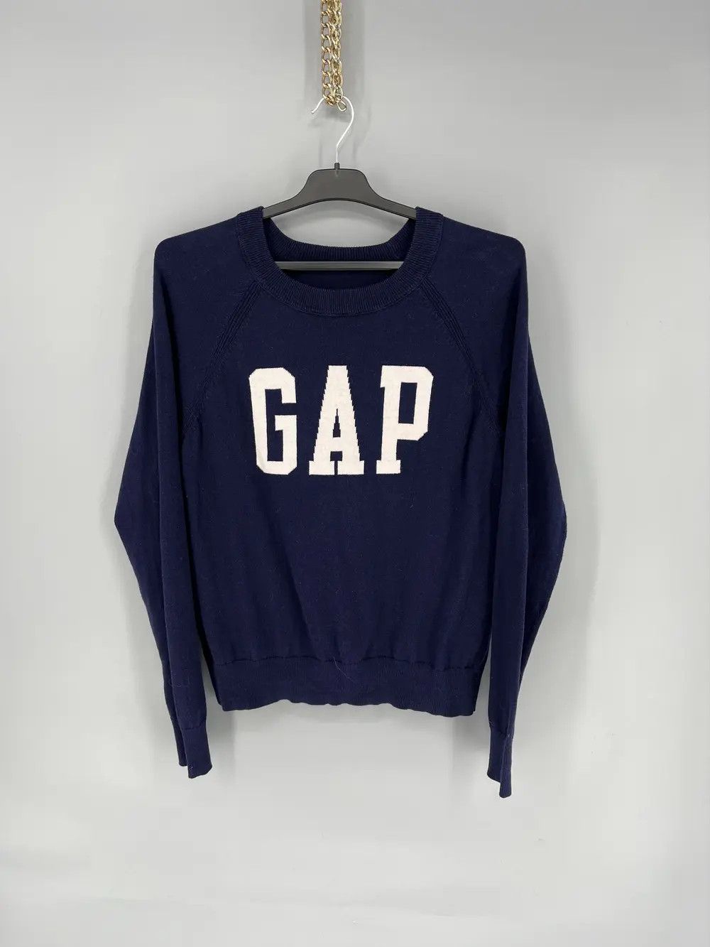 Gap Lambswool Sweater Crewneck Pullover GAP Womens Small Navy Size S / US 4 / IT 40 - 2 Thumbnail