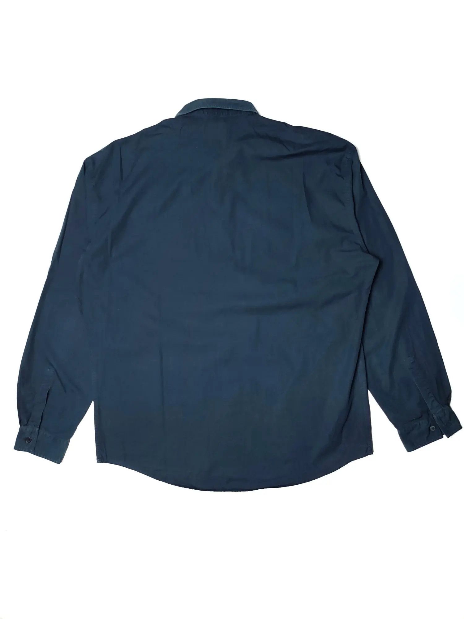 Versace Vintage Gianni Versace Navy Blue shirt Size US L / EU 52-54 / 3 - 4 Thumbnail