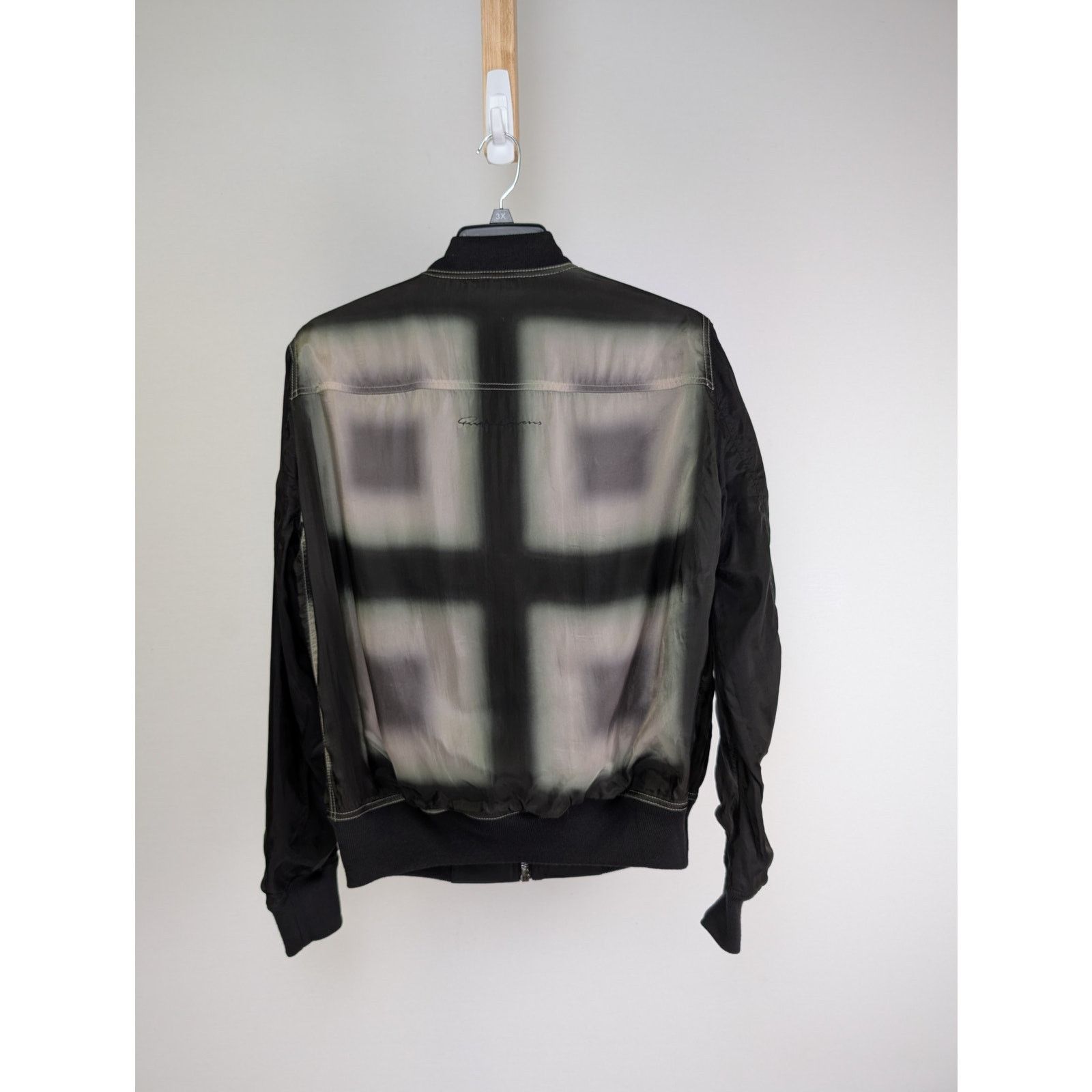 Rick Owens o1rshd1 Reversible Flight Jacket in Black/Black Plaid Size US M / EU 48-50 / 2 - 18 Thumbnail