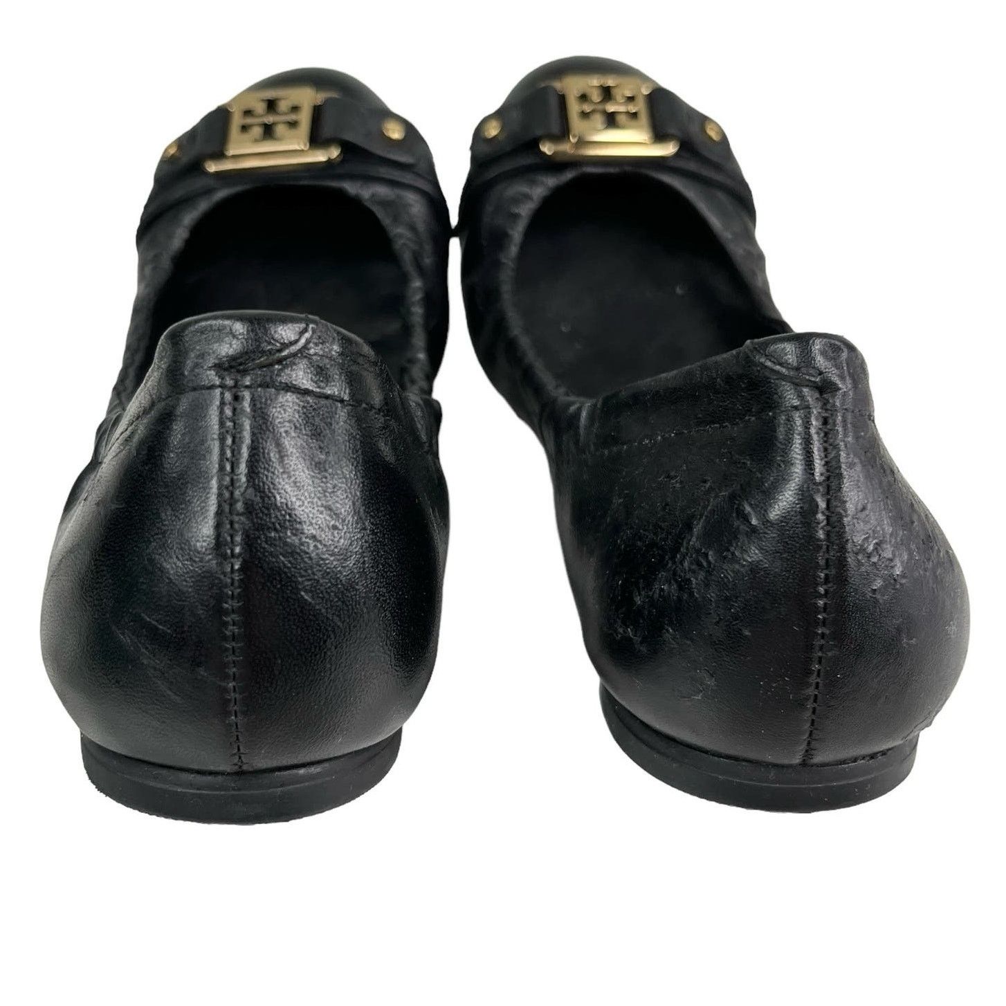 Tory Burch Tory Burch Ballet Flats Black 7.5 Leather Flaw Size US 7.5 / IT 37.5 - 4 Thumbnail