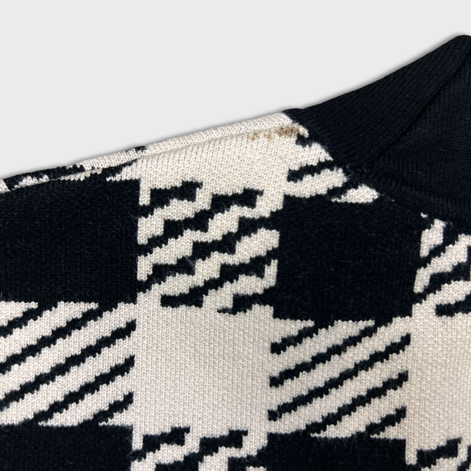 Designer × Sandro Sandro Cardigan Size 1 Jisou Oversize Checkered Knit Sweater Size S / US 4 / IT 40 - 9 Thumbnail