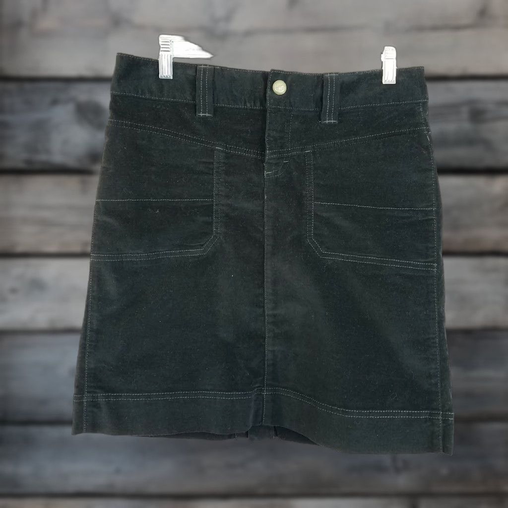 Athleta Athleta Womens Skirt Sz 4 Black Pockets Knee Length Cotton Blend 98% Cotton 2% Spandex Size 27" / US 4 / IT 40 - 1 Thumbnail