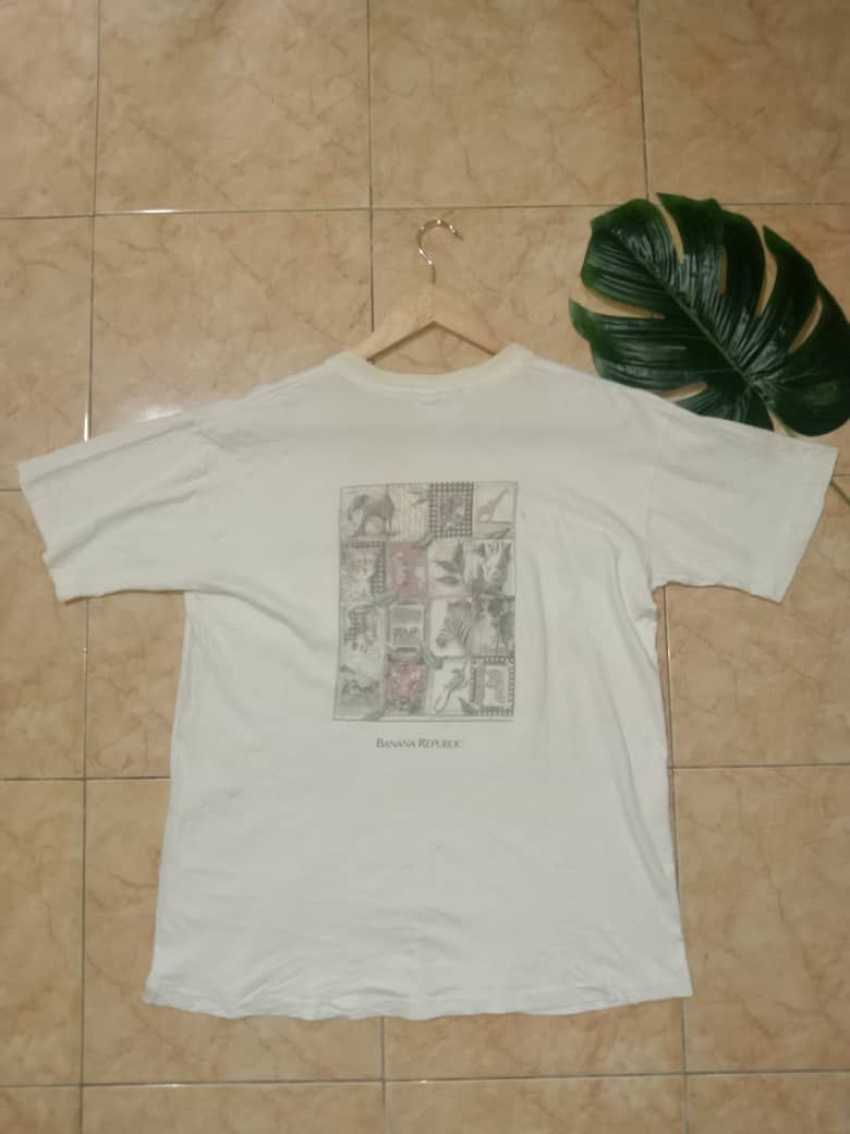 Vintage Vintage 90’s Banana Republic USA Tshirt single stich Size US L / EU 52-54 / 3 - 1 Thumbnail