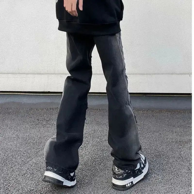 Japanese Brand Retro loose high street ripped jeans Size US 32 / EU 48 - 4 Thumbnail