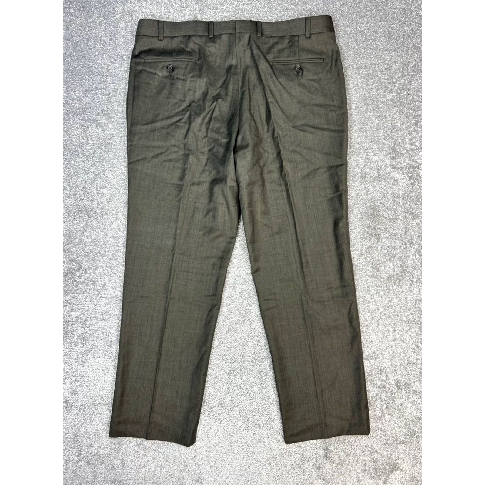 Ralph Lauren Lauren Ralph Lauren Dress Pants Men 38 Gray Wool Mid Rise Straight Pants Regular Gray Size US 38 / EU 54 - 2 Thumbnail