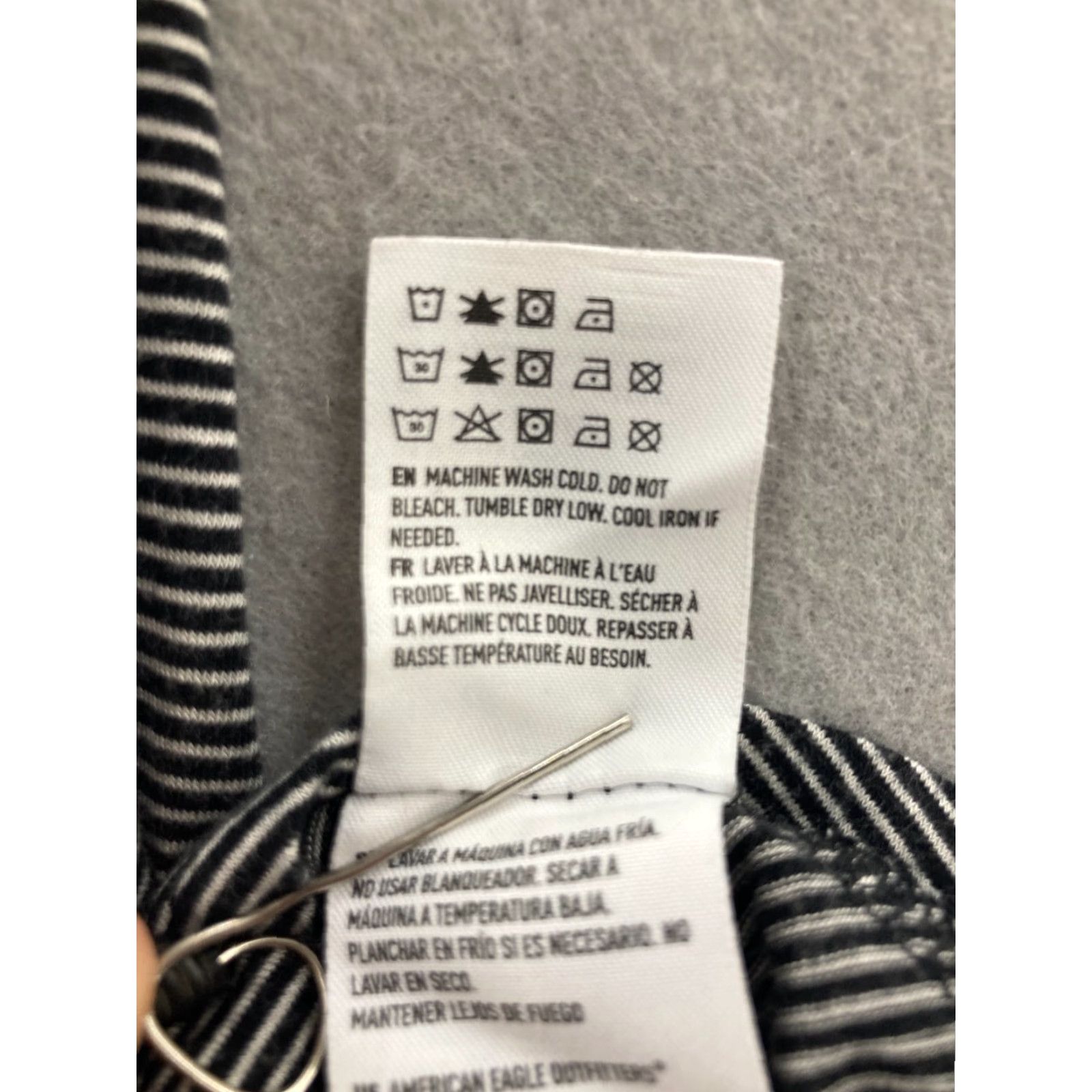 American Eagle Outfitters A american eagle outfitters dress womens XXS black & white striped open back Size XXS / US 00 / IT 34 - 4 Thumbnail