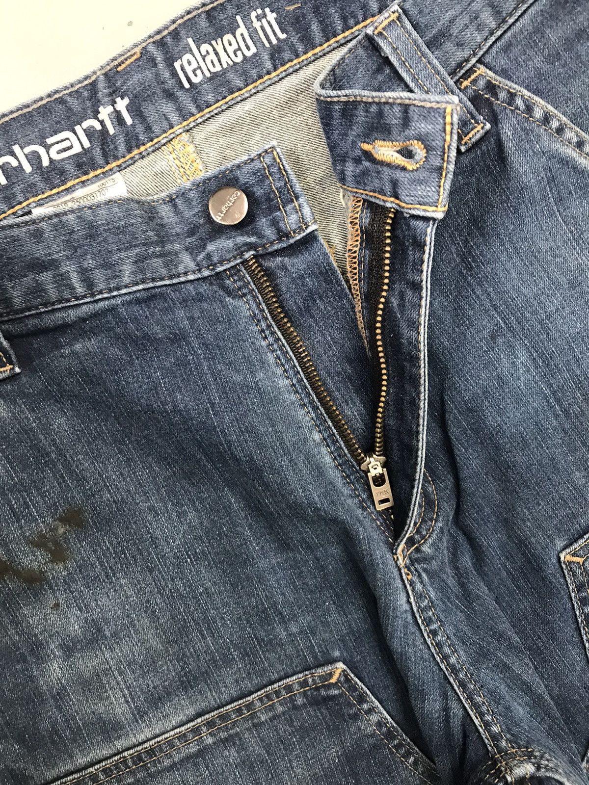 Carhartt Vintage Carhartt double knee relaxed fit denim workwear Size US 34 / EU 50 - 8 Thumbnail