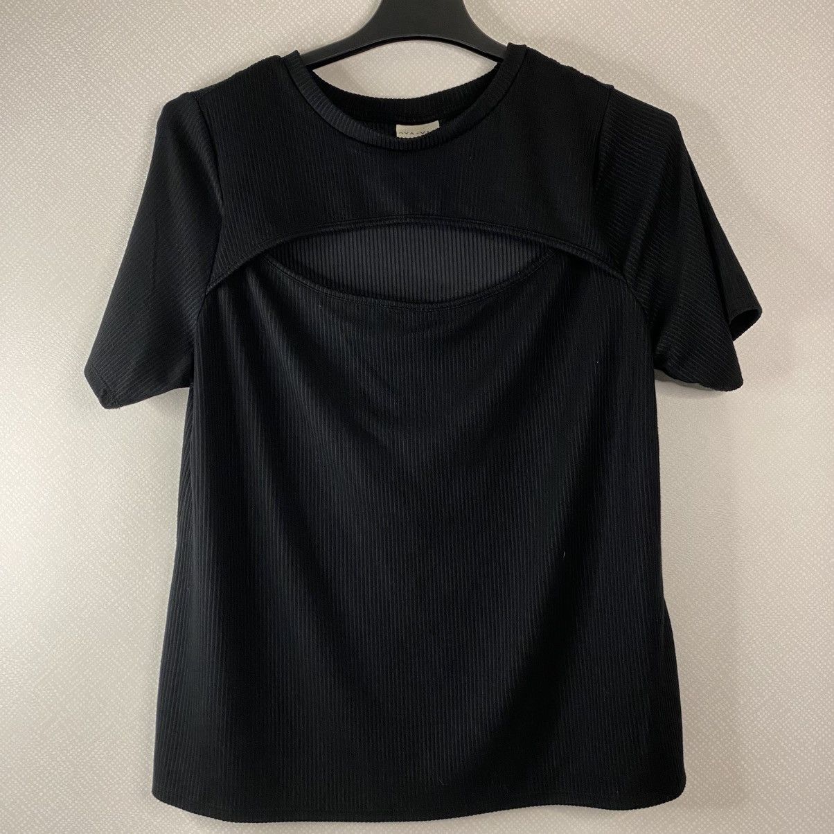 Other AVA & VIV Blouse Women's Black Sz 1X Ribbed Knit EUC Size XL / US 12-14 / IT 48-50 - 1 Thumbnail