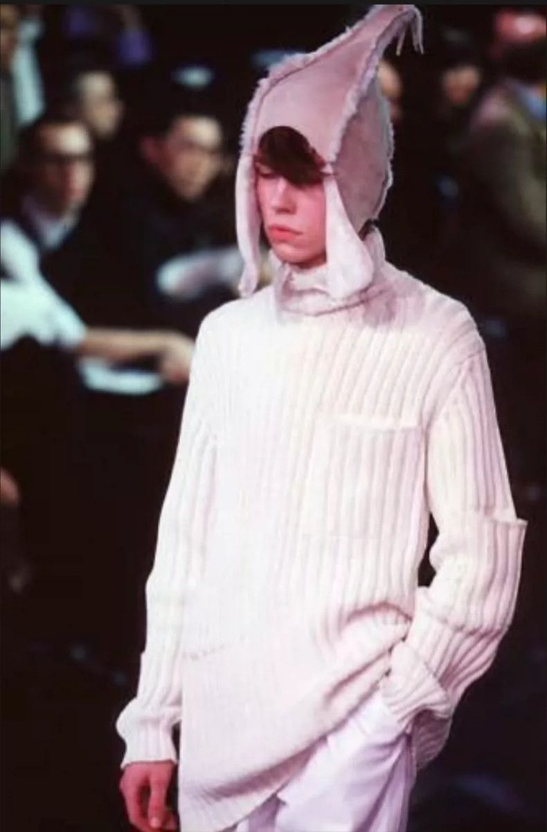 Yohji Yamamoto Yohji Yamamoto size os 97AW White Multi-Pocket Sweater 250 Size US M / EU 48-50 / 2 - 2 Thumbnail